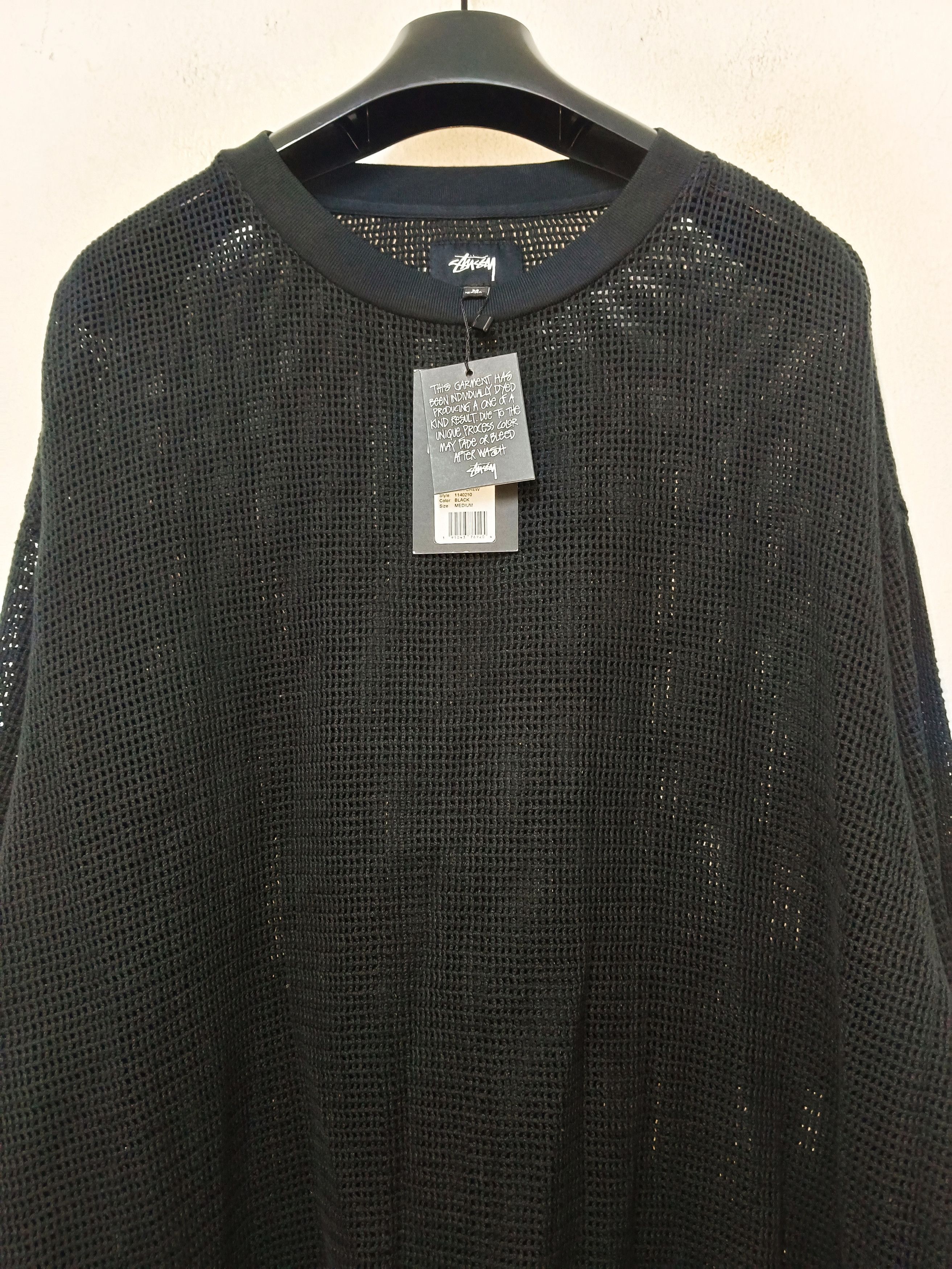 Stussy RARE STUSSY COTTON MESH LS CREW Size US M / EU 48-50 / 2 - 5 Thumbnail