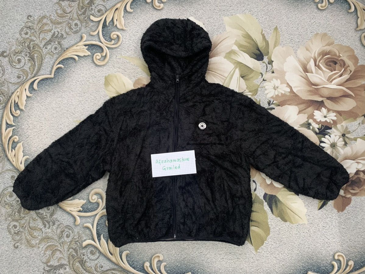 Converse Converse Big Word MASSACHUSETTS Fleece Hoodie Jacket Size US M / EU 48-50 / 2 - 2 Thumbnail