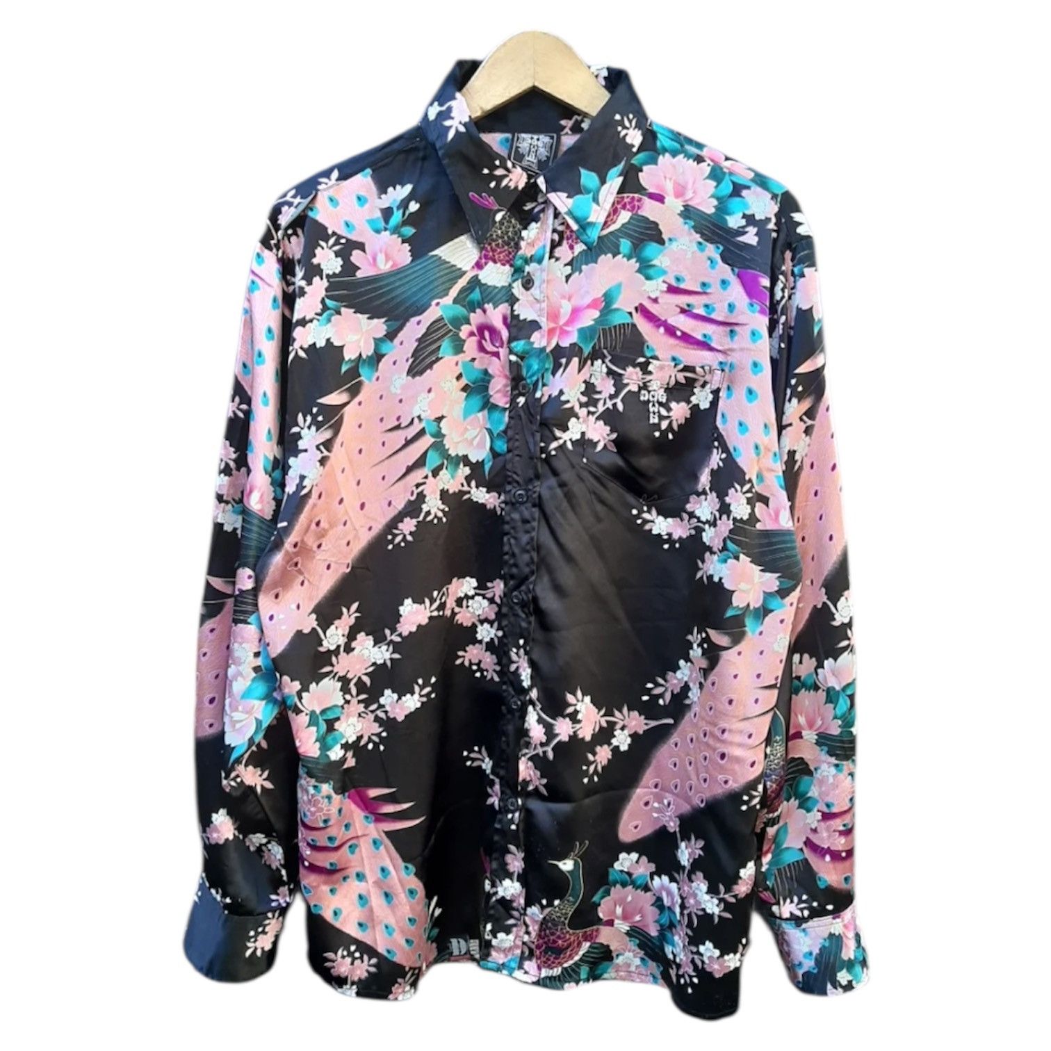 Japanese Brand 2000s Dogtown Aop Silk Longsleeve Button Shirt Size US L / EU 52-54 / 3 - 1 Thumbnail