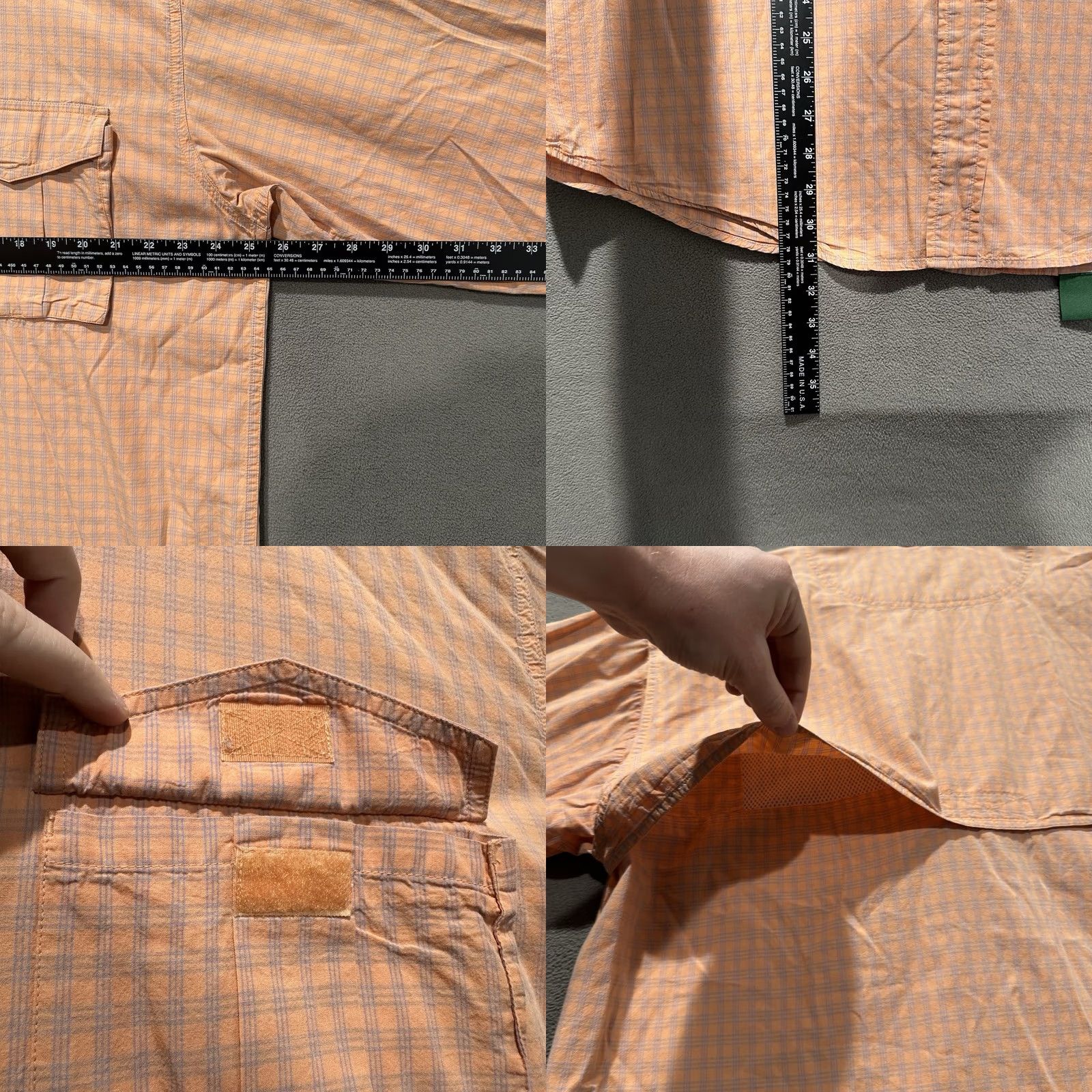 Orvis VINTAGE Orvis Shirt Mens Large Orange Plaid Button-Up Collared Size US L / EU 52-54 / 3 - 8 Thumbnail