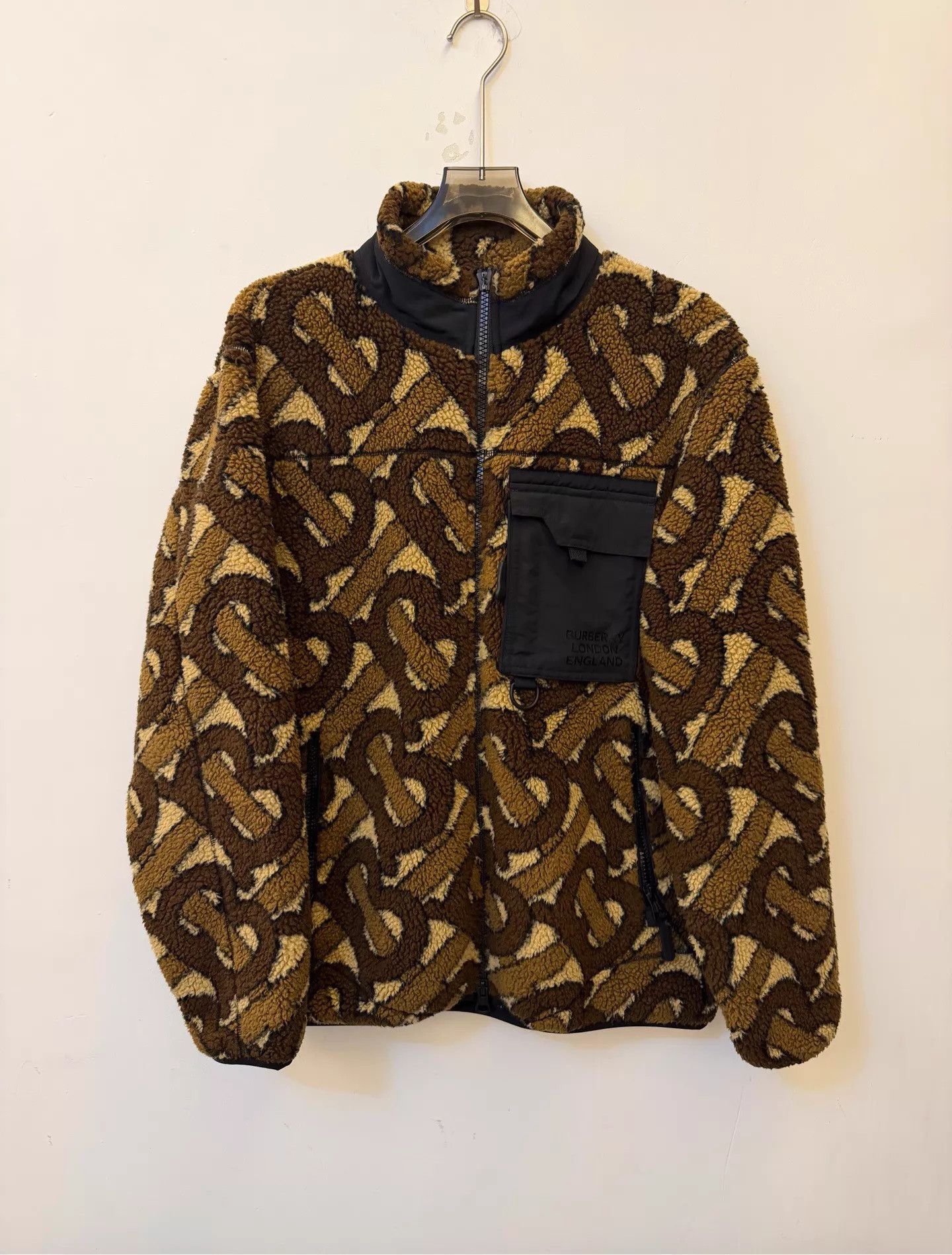 Burberry Burberry Teddy Wool Check All Over Zip Jacket 54 Size US L / EU 52-54 / 3 - 1 Thumbnail