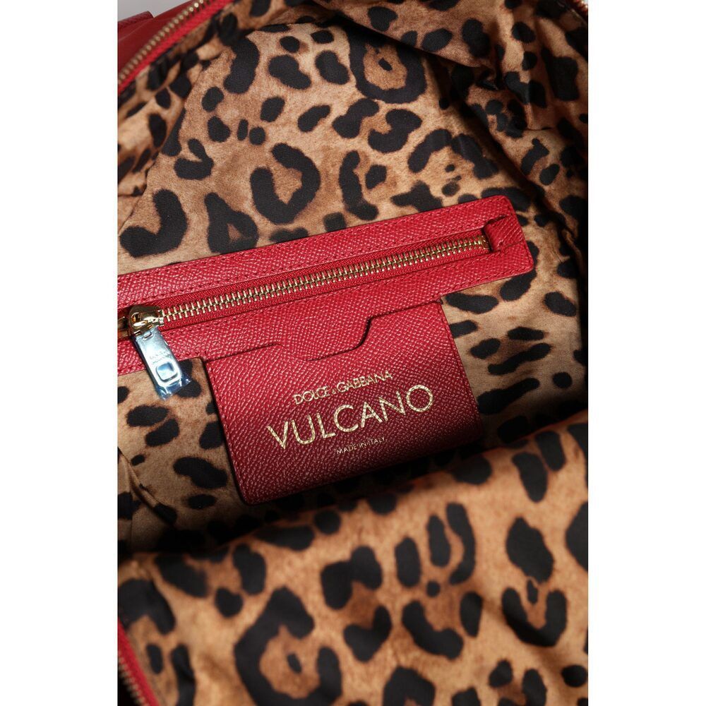 Dolce & Gabbana Dolce & Gabbana Red #DGFAMILY VULCANO Embellishment Backpack Size ONE SIZE - 8 Thumbnail