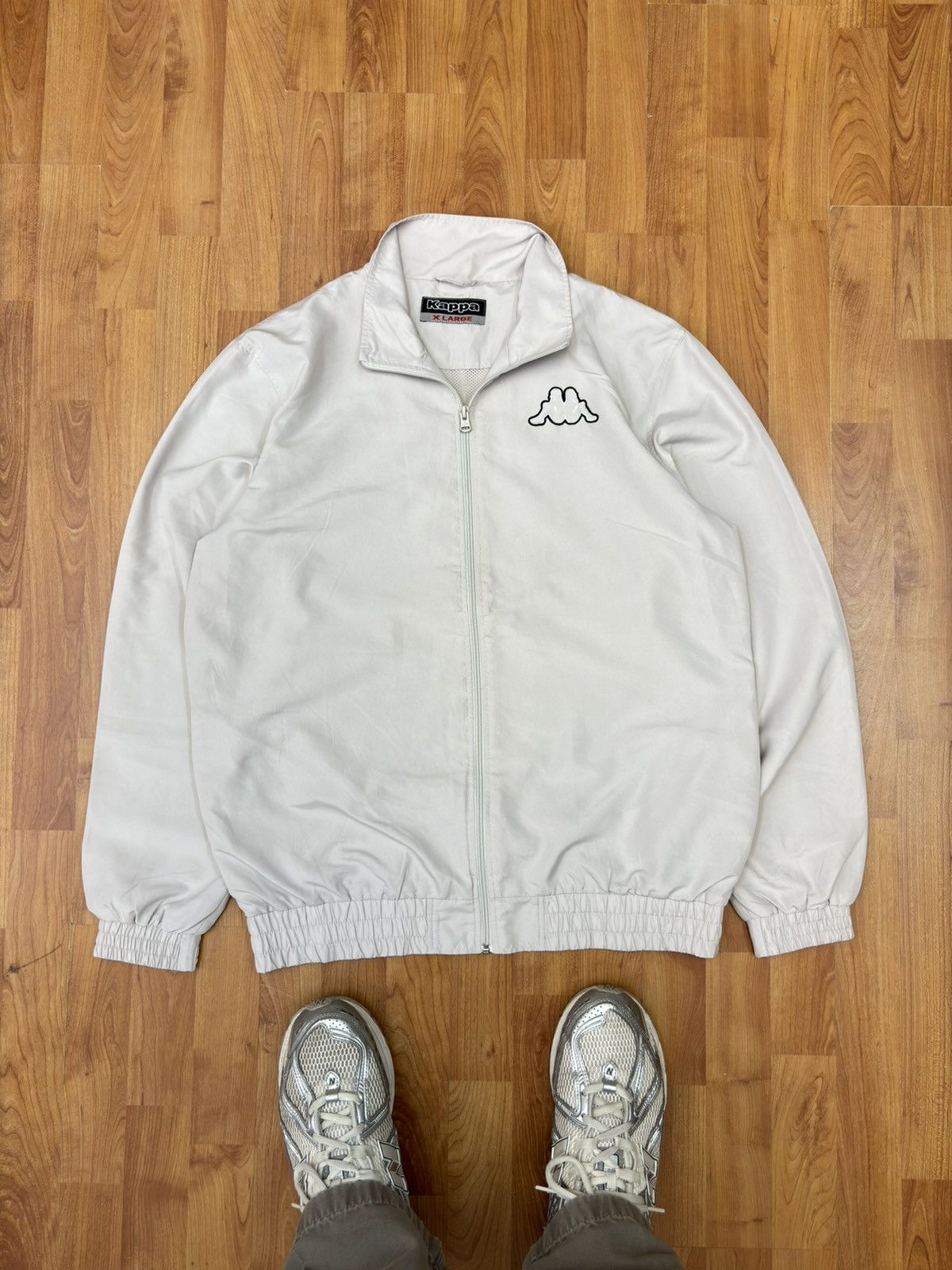 Kappa Vintage Kappa Windbreaker Big Logo Jacket Style Size US XL / EU 56 / 4 - 1 Thumbnail