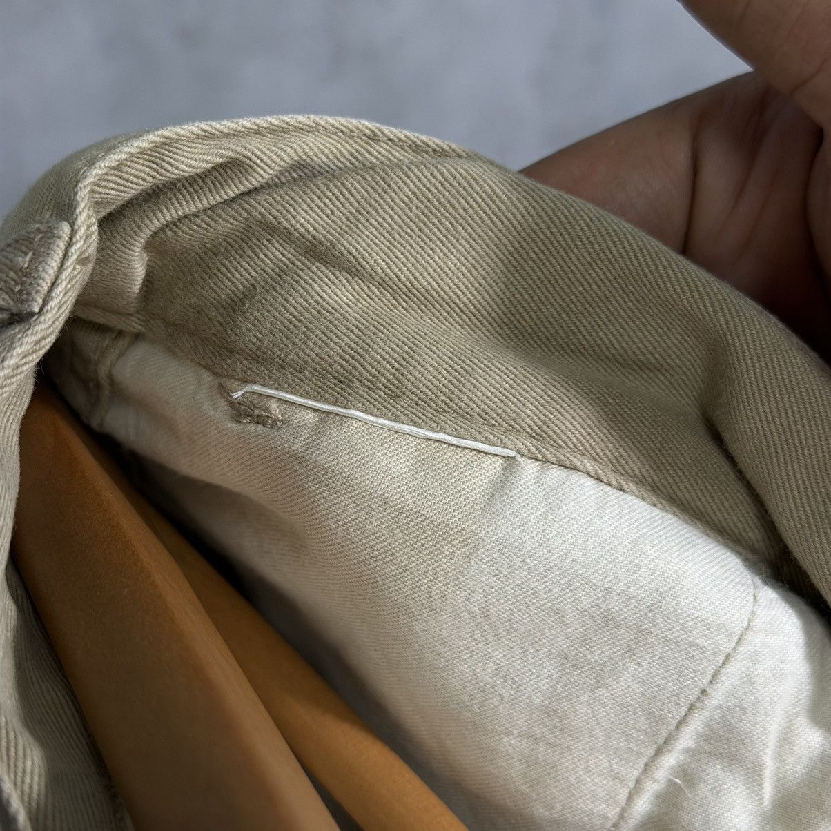 Bape BAPE Vintage Script Logo Chino Pants - Khaki/Tan - Size M Size US 31 - 16 Thumbnail