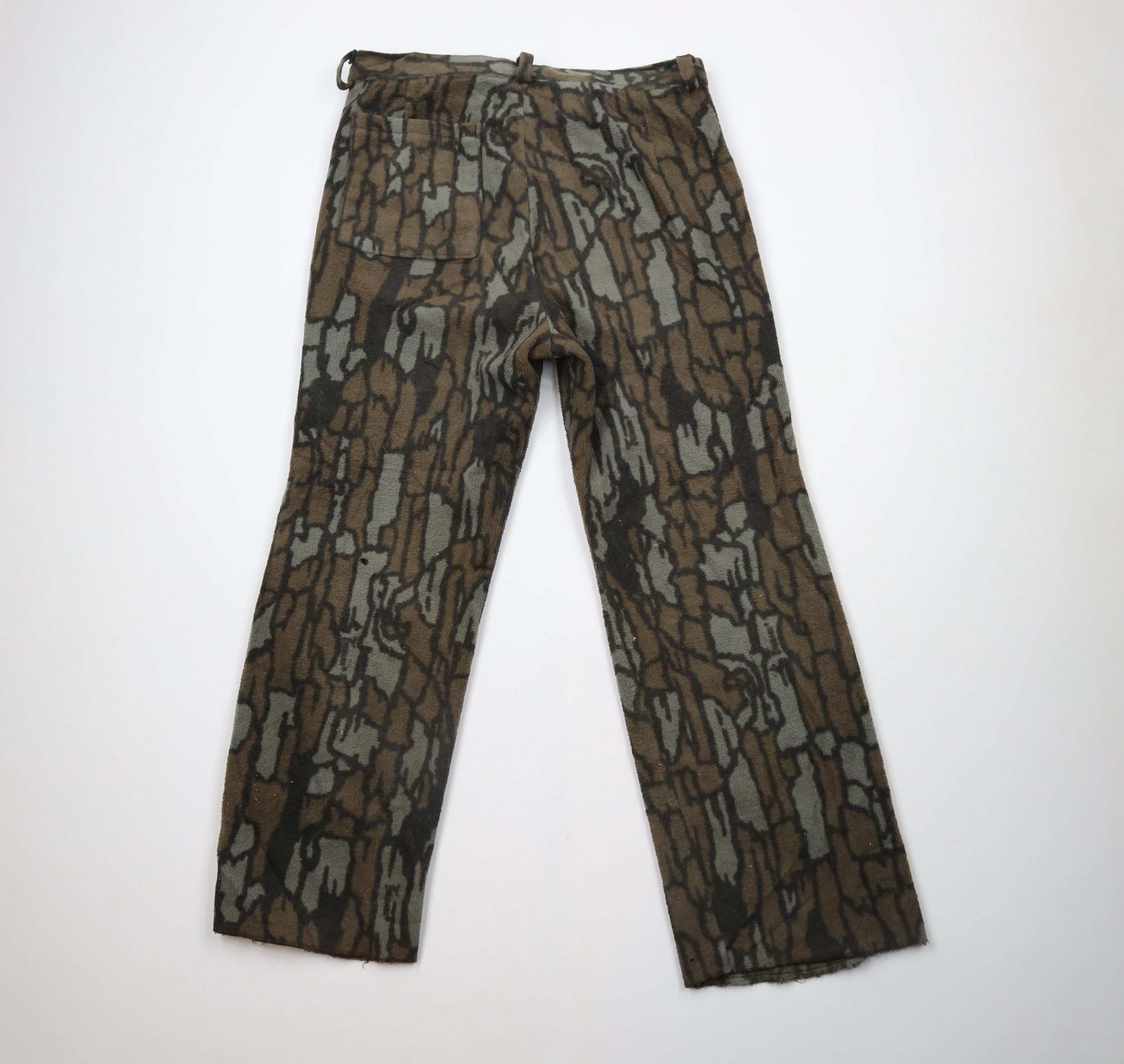 Vintage Vintage 90s Streetwear Trebark Camouflage Fleece Pants USA Size US 34 / EU 50 - 11 Thumbnail
