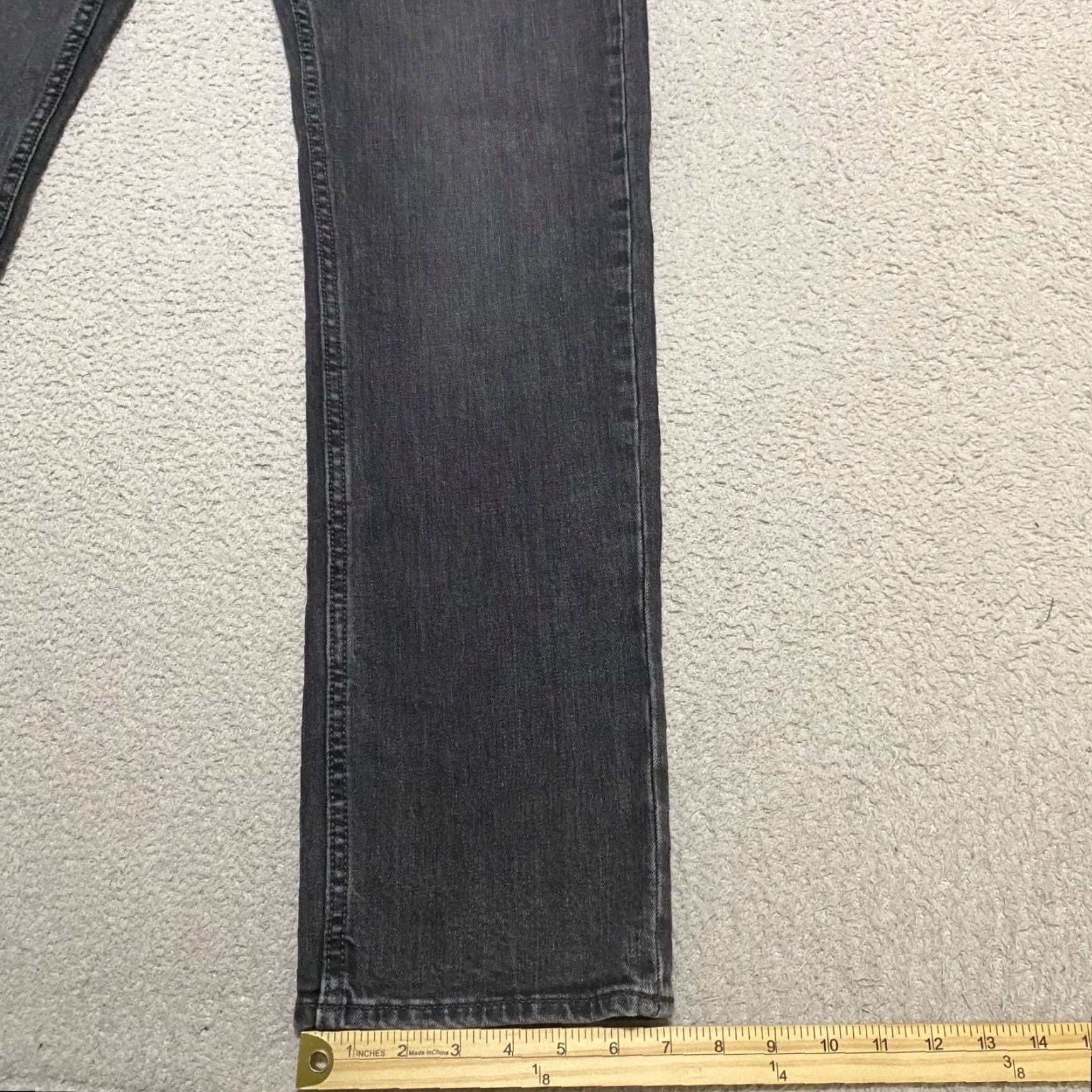 Old Navy Old Navy Jeans Gray Denim Medium Wash Slim Straight Mid Rise 34x34 Mens Regular 5-Pocket Stretch Size US 34 / EU 50 - 5 Thumbnail