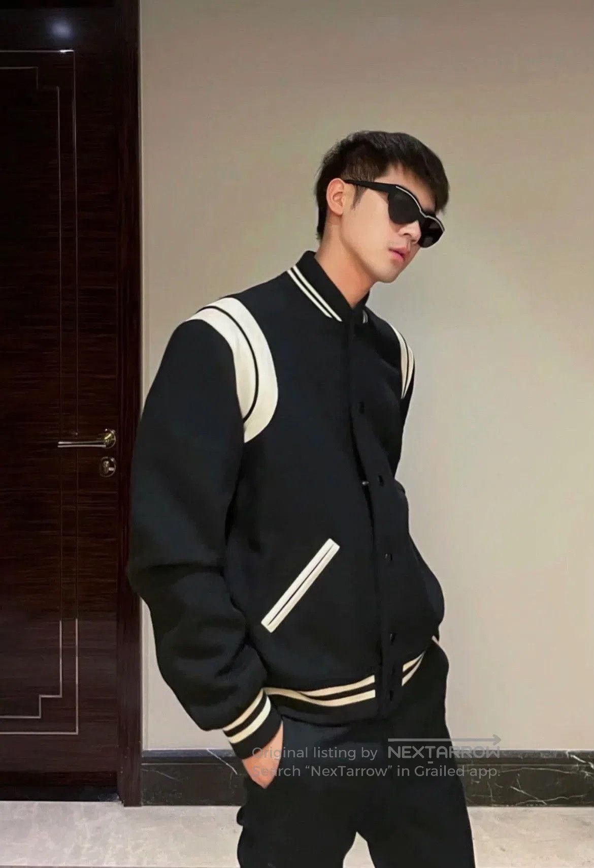 Saint Laurent Paris Saint Laurent Black White Baseball Jacket. Size US XXS / EU 40 - 7 Thumbnail