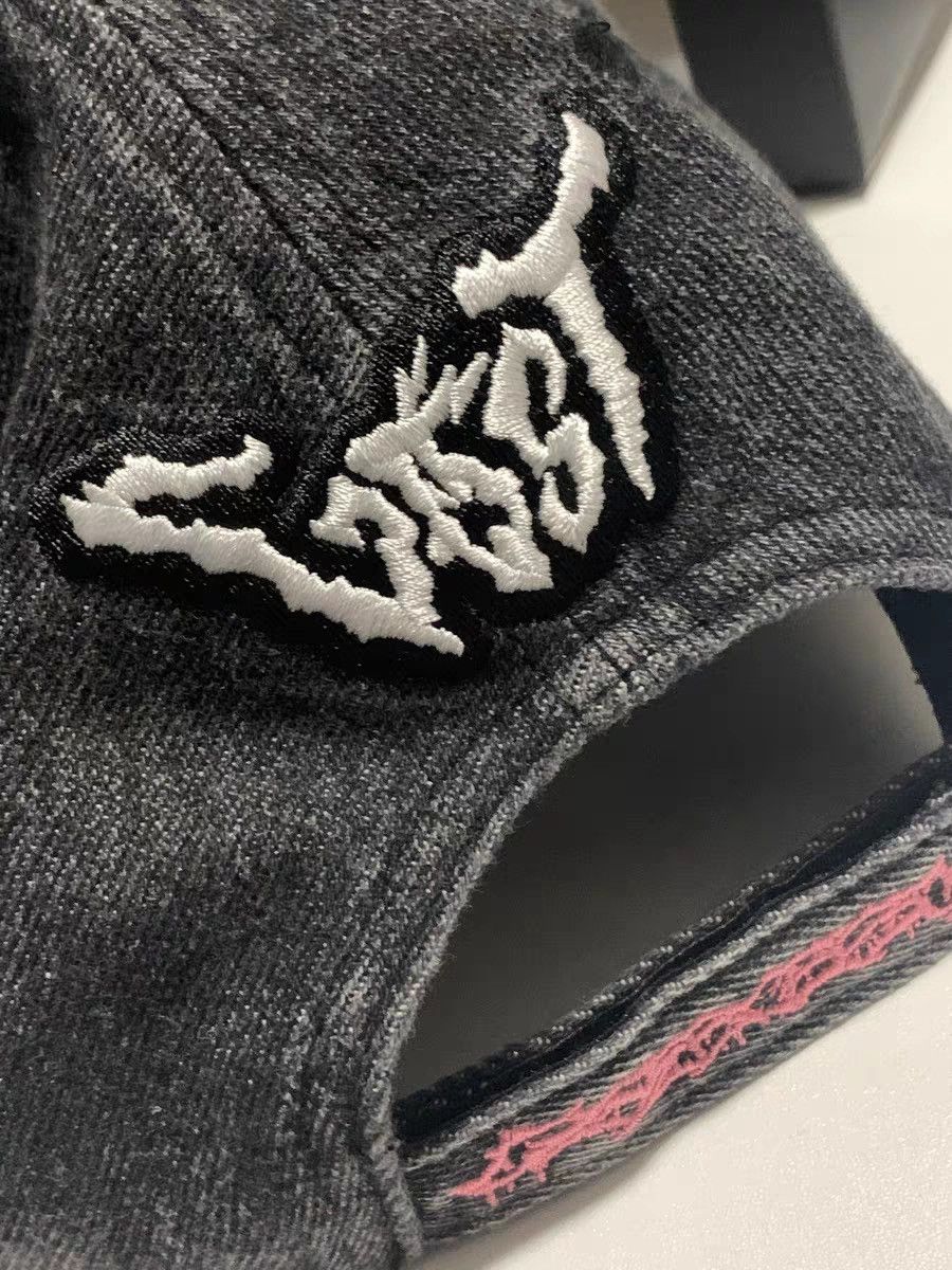 Other Hand-Painted Spider Web Heart Baseball Cap Size ONE SIZE - 3 Thumbnail