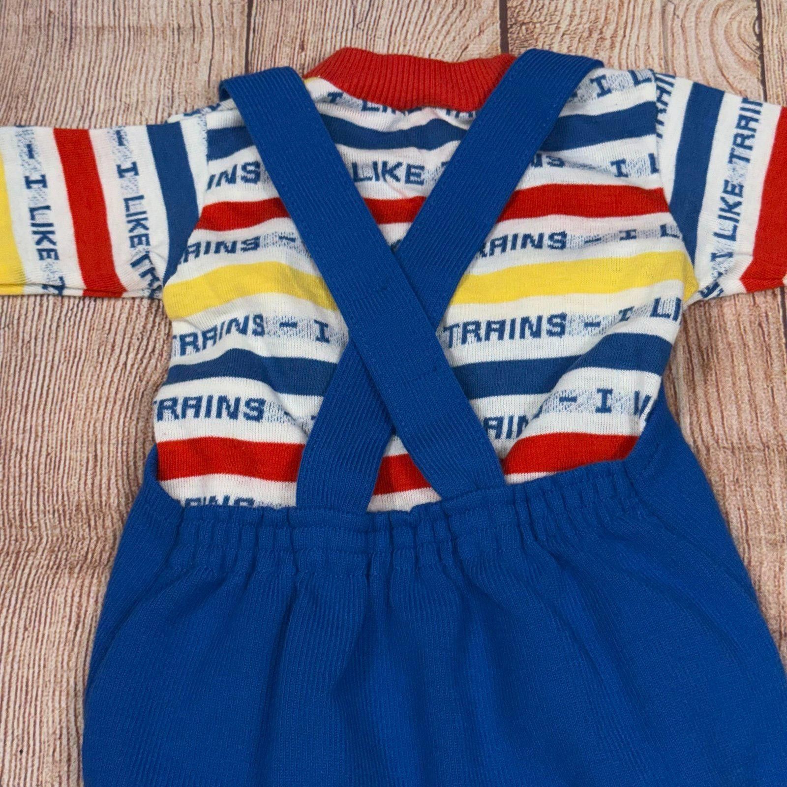 Other Carter's 18 Month Vintage Train Themed Baby Romper Size ONE SIZE - 8 Thumbnail
