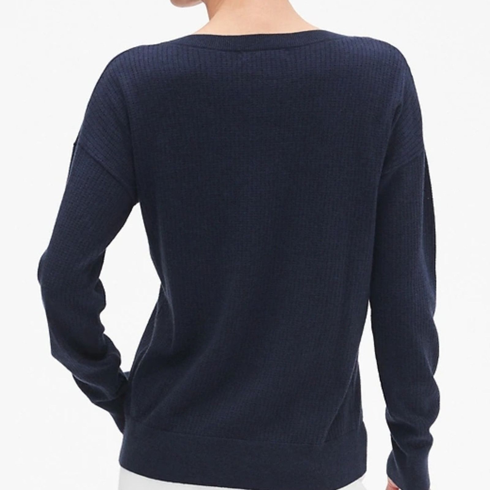Banana Republic Banana Republic Blue Seed Stitch Crew Neck Top Size XS / US 0-2 / IT 36-38 - 8 Thumbnail