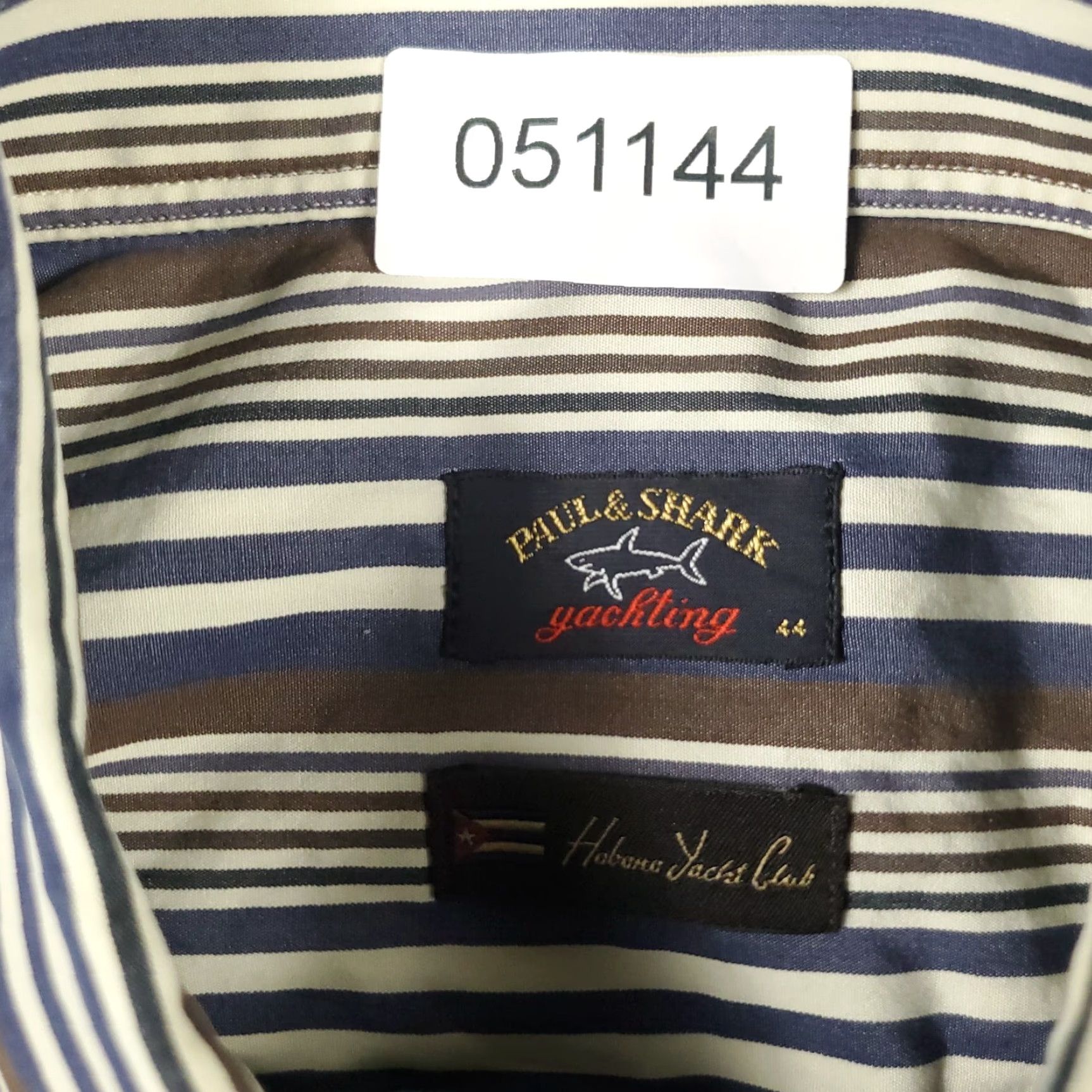 Paul & Shark Paul & Shark Shirt Mens 44 Blue Striped Button-Up Long Sleeve Casual Button-Down Size US XXL / EU 58 / 5 - 7 Thumbnail