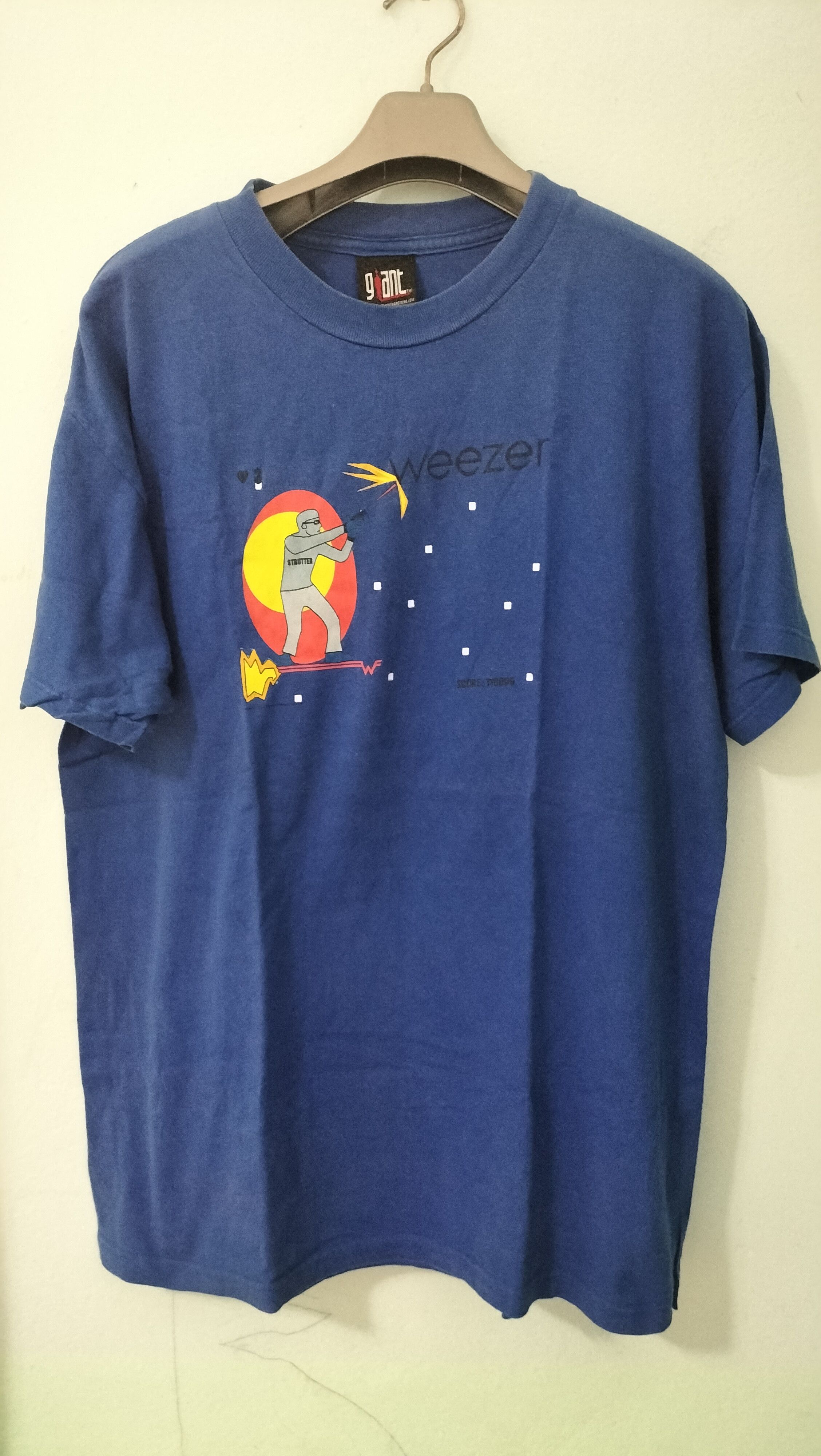 Band Tees × Vintage Vintage Weezer Band Strutter Score 110699 alternative album Size US L / EU 52-54 / 3 - 1 Thumbnail
