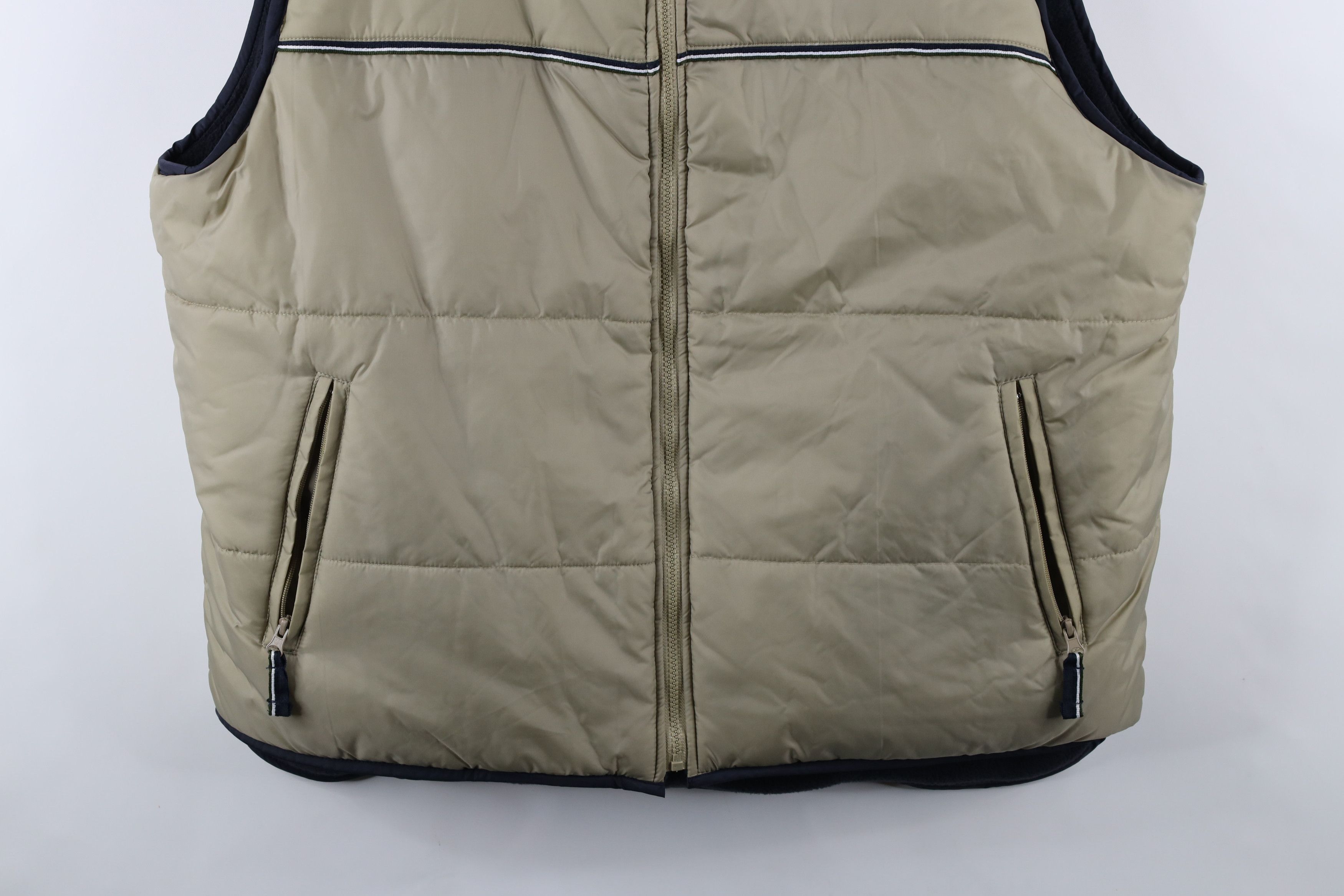Vintage Vintage 90s Streetwear Reversible Vest Jacket Beige Blue Size US XL / EU 56 / 4 - 3 Thumbnail