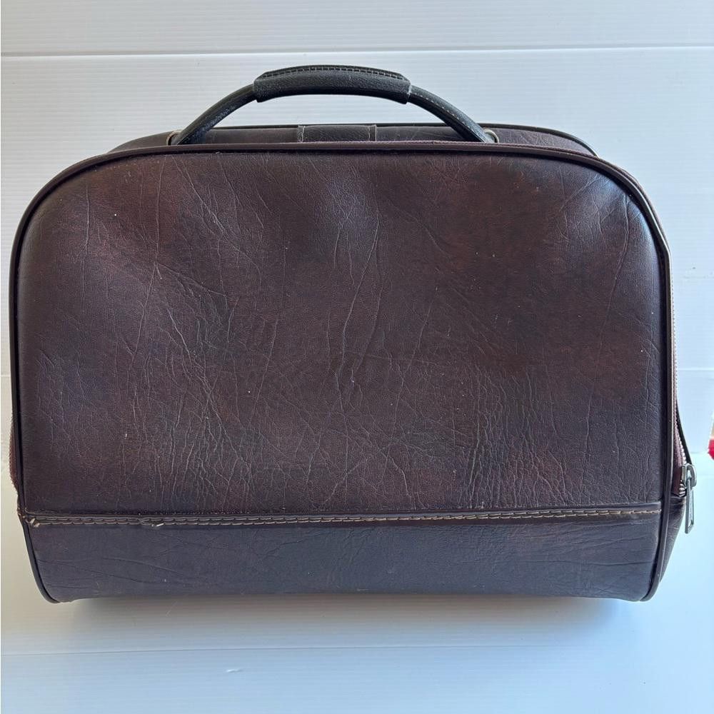 Designer Vintage Leather Brown Bag Size ONE SIZE - 1 Thumbnail