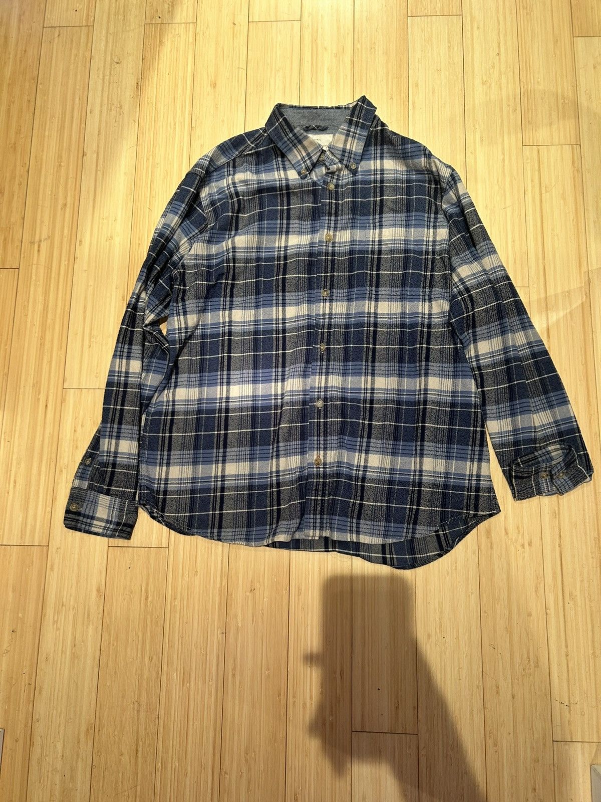 Weatherproof Blue and White Button Up Size US L / EU 52-54 / 3 - 4 Thumbnail