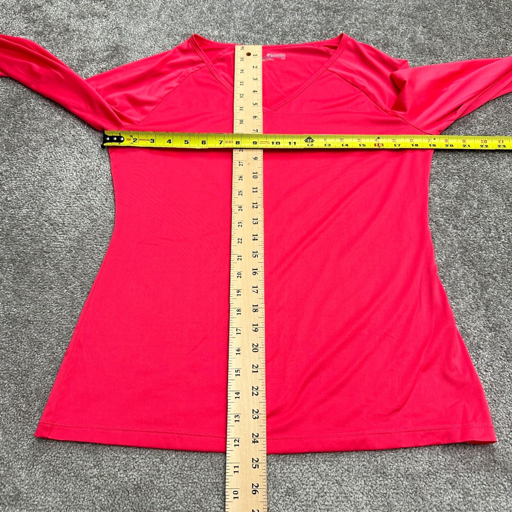 Pinko Columbia Top Womens Large Pink Long Sleeve V-Neck Athleisure Lightweight Active Size L / US 10 / IT 46 - 6 Thumbnail