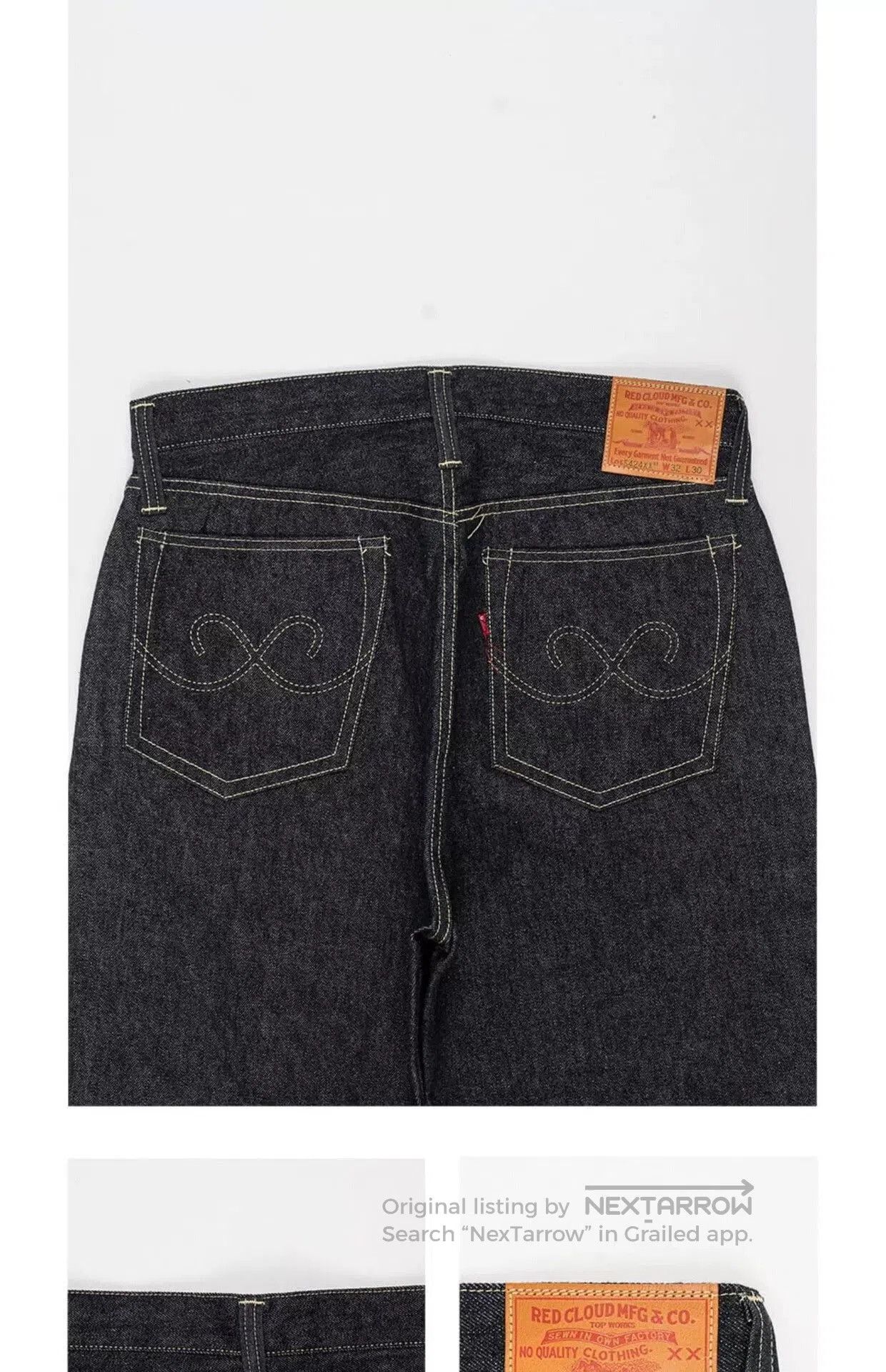 Red Clouds Collective Redcloud WW2 Model S424XXst Denim Pants. Size US 32 / EU 48 - 1 Thumbnail
