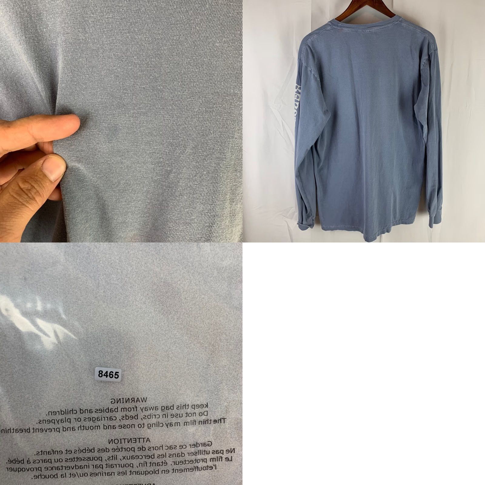 Comfort Colors Barstool Golf Long Sleeve T-Shirt Mens L Blue Graphic Pocket Tee Comfort Colors Size US L / EU 52-54 / 3 - 8 Thumbnail