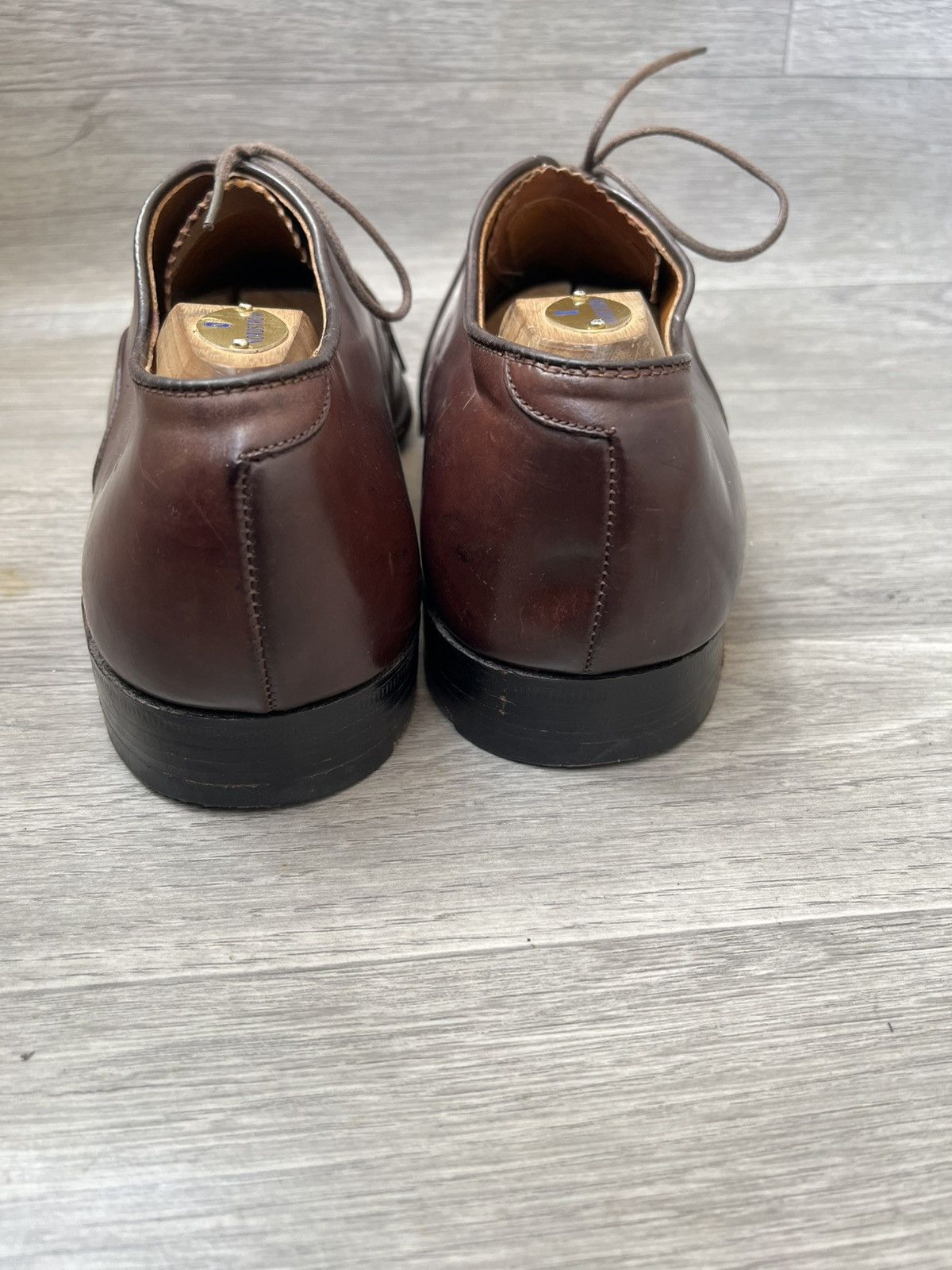 Alden Alden shell cordovan cap-toe oxford leather shoes us 9C/E Size US 7.5 / EU 40-41 - 6 Thumbnail