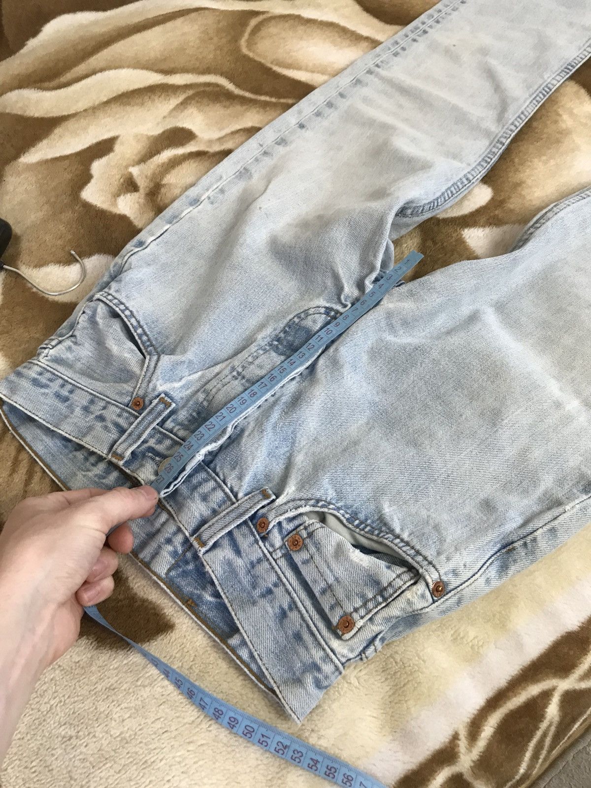 Levi's 🔥 Vintage Levis 29x30 Distressed Denim Washed Pants Jeans Size US 29 - 17 Thumbnail