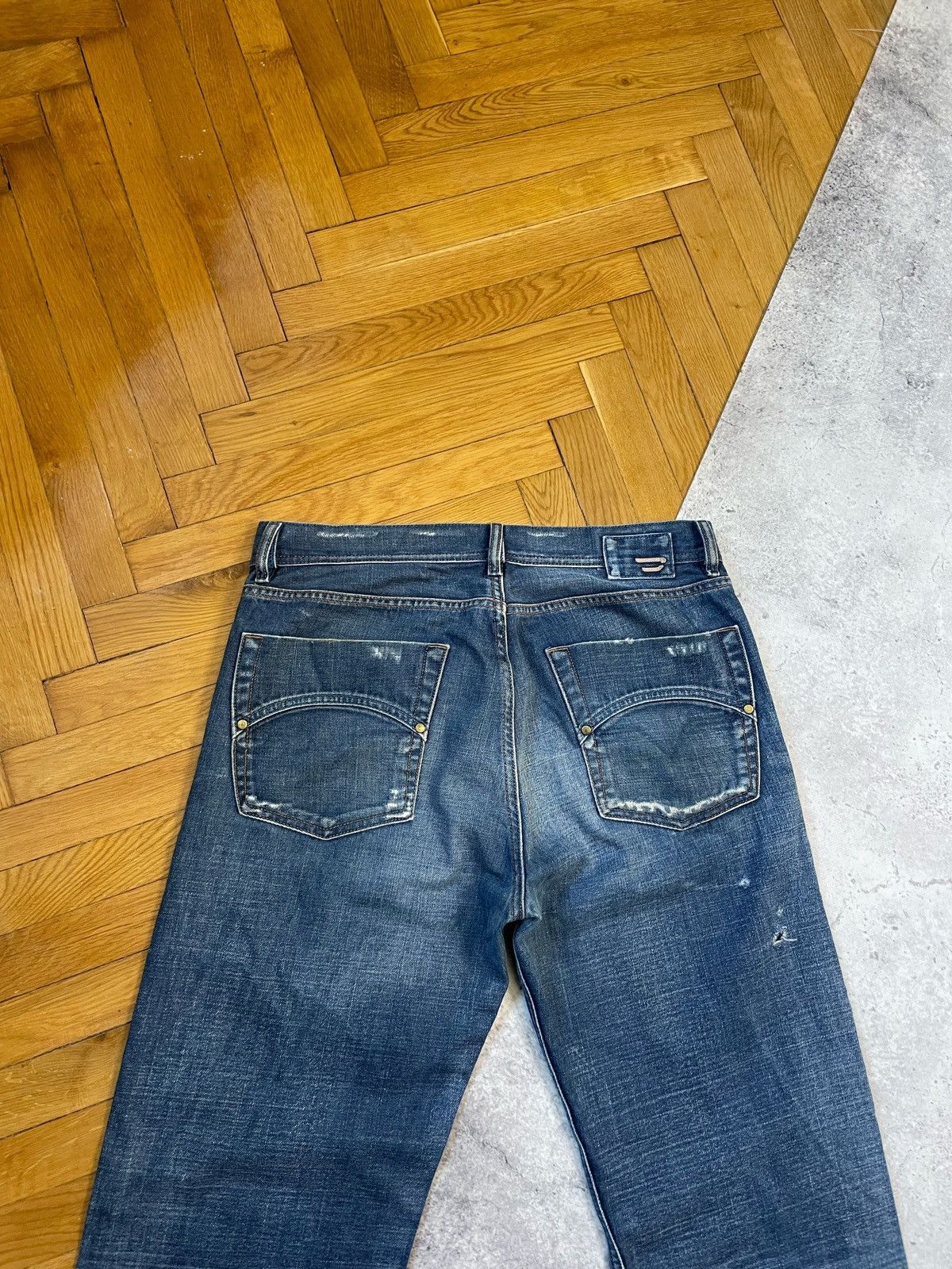 Diesel × Diesel Black Gold Vintage Y2K Diesel Dirty Faded Distressed Pants Mens Size 32 Size US 32 / EU 48 - 4 Thumbnail