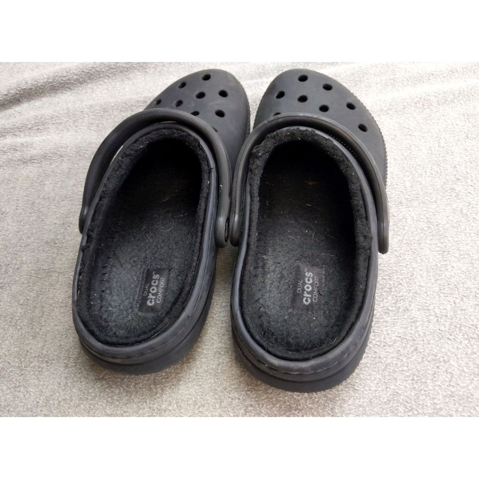 Crocs Crocs Classic Lined Clog Shoes Womens 8 Mens 6 Black Faux Fur Slip On Indoor Outdoor Comfort Crocs Classic Lined Clog Size M / US 6-8 / IT 42-44 - 3 Thumbnail