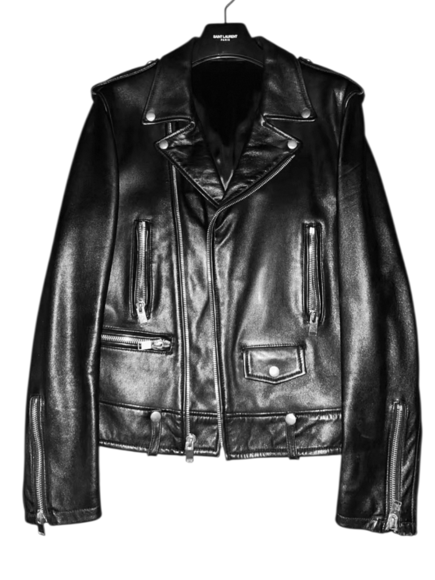 Other Museroom L01 Leather Biker Jacket (Hedi Slimane Silhouette) Size US M / EU 48-50 / 2 - 3 Thumbnail