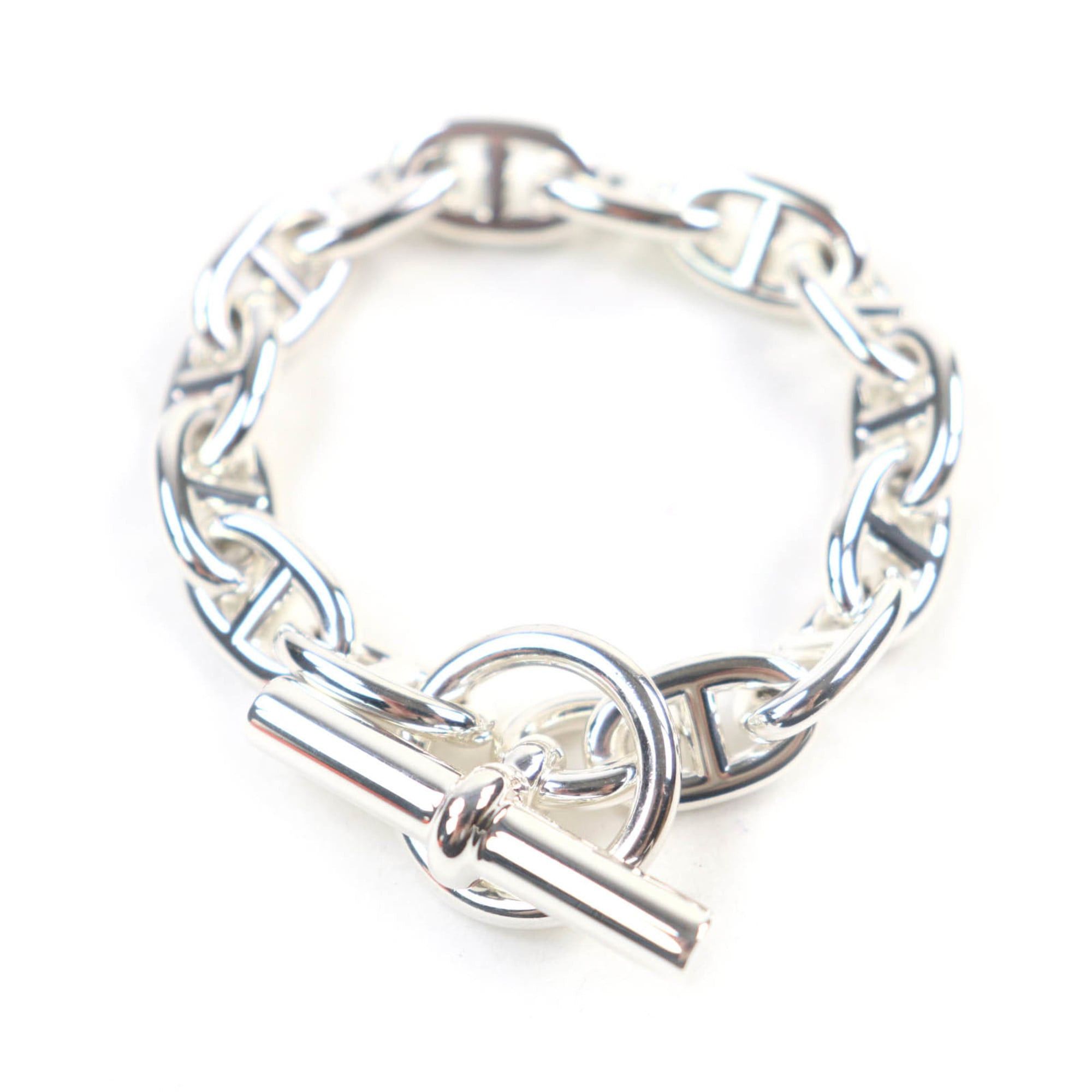 Hermes HERMES Chaine d'Ancre MM 925 14-link bracelet, silver, with box, made in France, weight 54.87g, for women Size ONE SIZE - 1 Thumbnail
