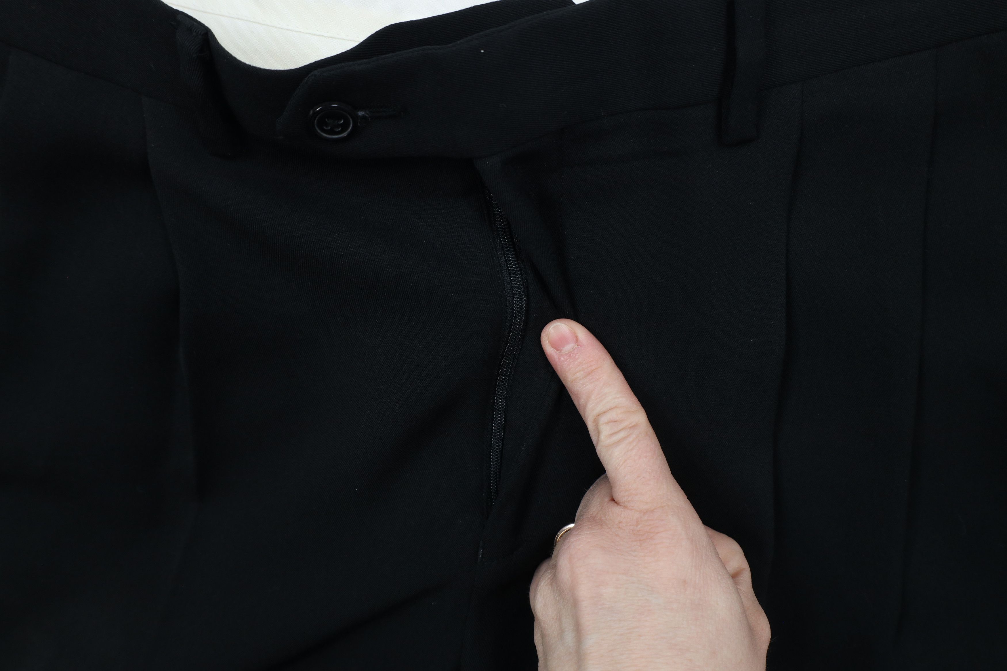 Ralph Lauren × Vintage Vintage Ralph Lauren Wide Leg Chino Pants Trousers Black Size US 34 / EU 50 - 8 Thumbnail