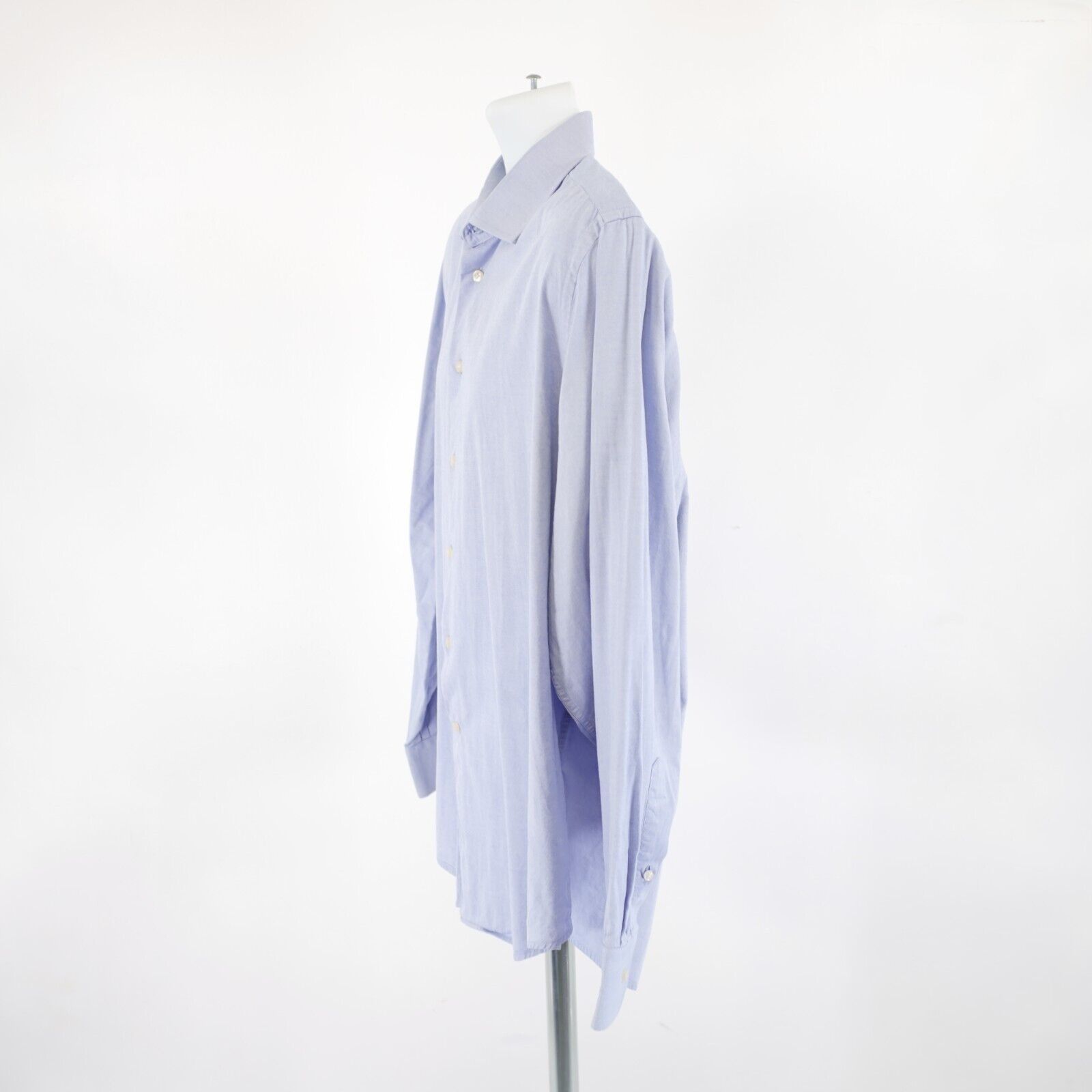 Designer DAMAGED Camicissima Slim Blue 45-18 Collared Dress Shirt Size US XXL / EU 58 / 5 - 5 Thumbnail