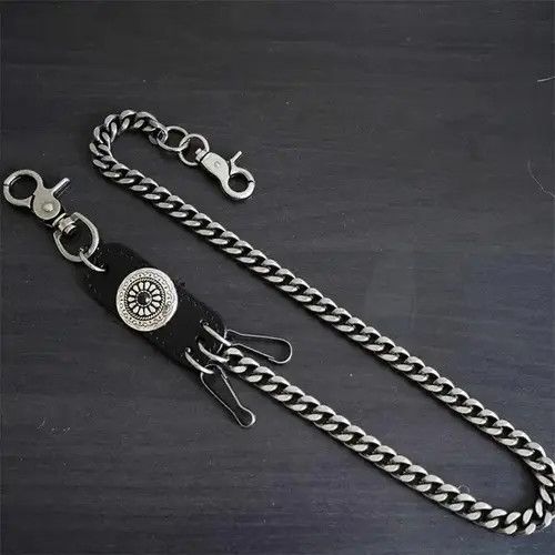 Other Leather Skull Metal Casual Wild Chain For Pant Size ONE SIZE - 2 Thumbnail