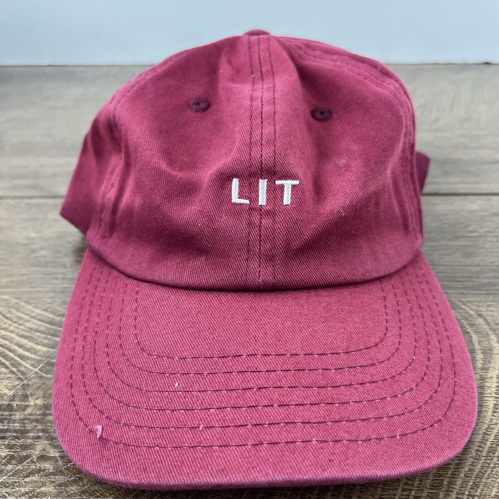 Other LIT Hat Red Cap Lit Baseball Hat Adjustable Hat Red Adult Fi Size ONE SIZE - 4 Thumbnail