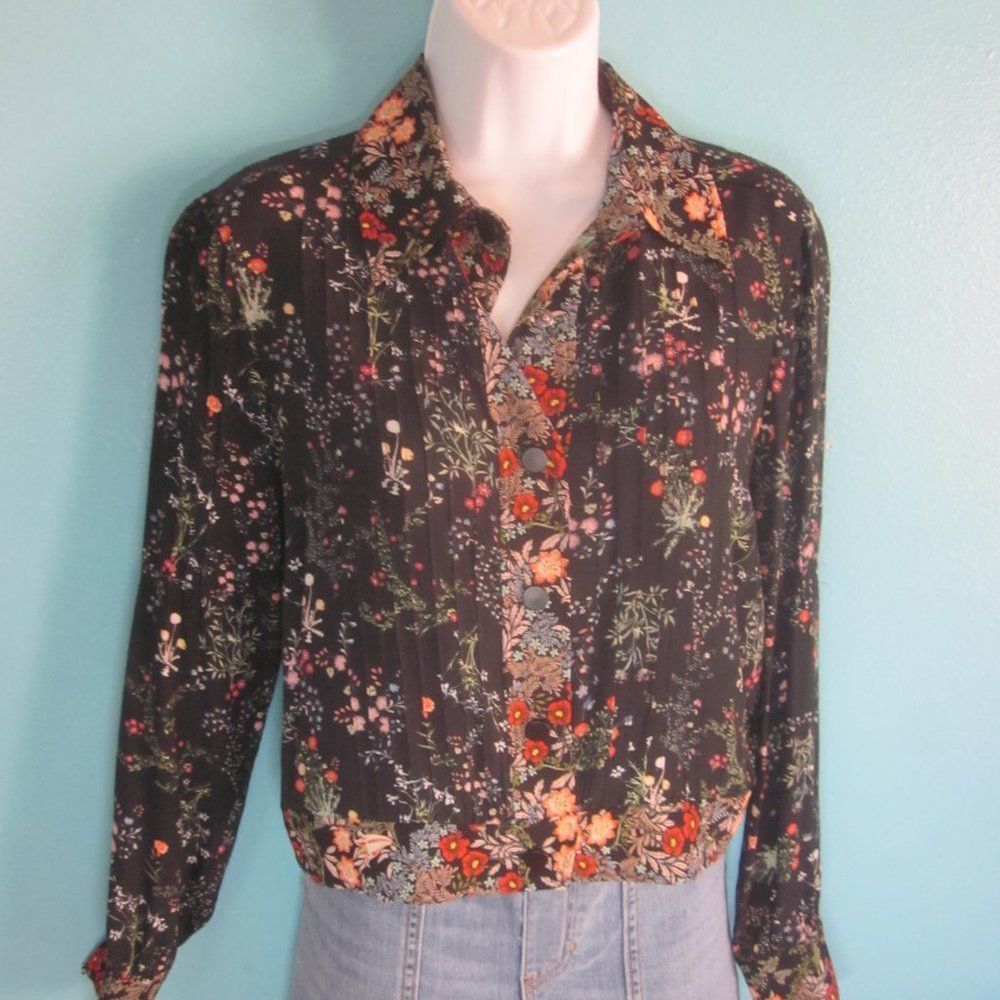 Zara Zara Shirt Jacket Cropped Snap Front Top XS Size XS / US 0-2 / IT 36-38 - 11 Thumbnail