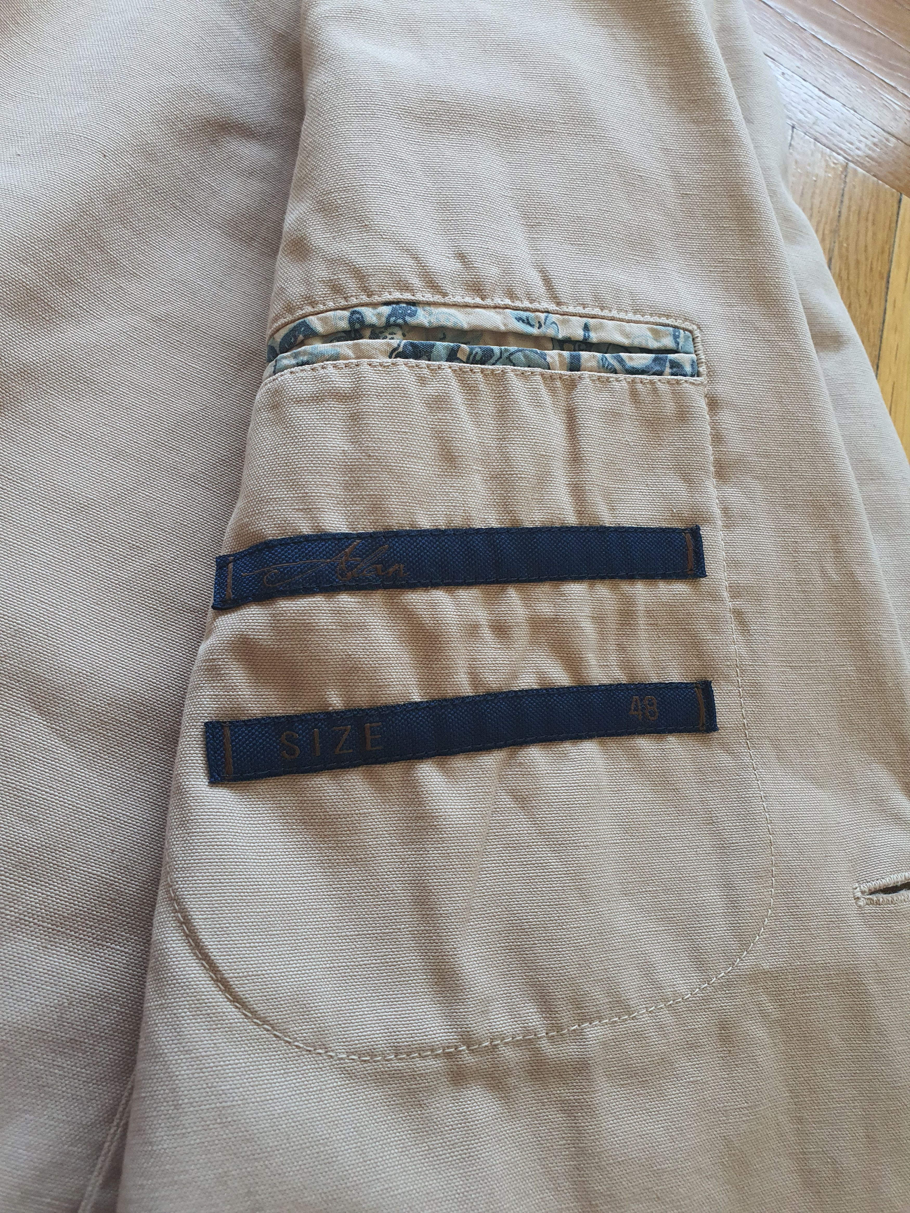 AT.P.CO ALAN Blazer Sports Coat - Slim, Stretch, Cotton-Linen Size 38R - 7 Thumbnail