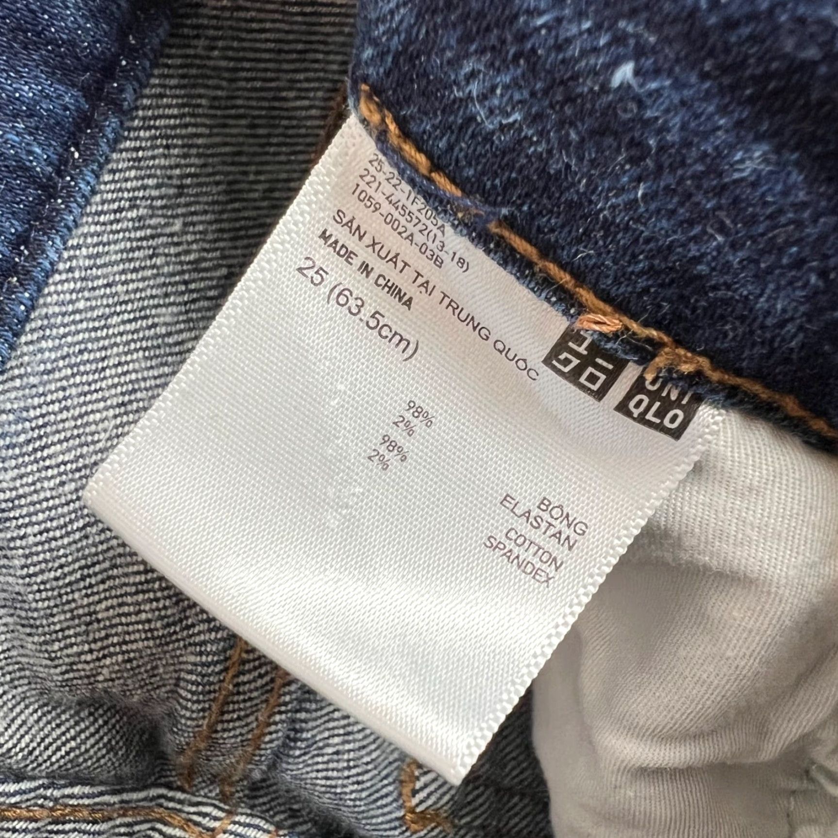 Uniqlo VINTAGE Uniqlo Womens Jeans Straight Leg High-Rise Stretch Denim Blue Size 25 Size 42" / US 20 - 3 Thumbnail