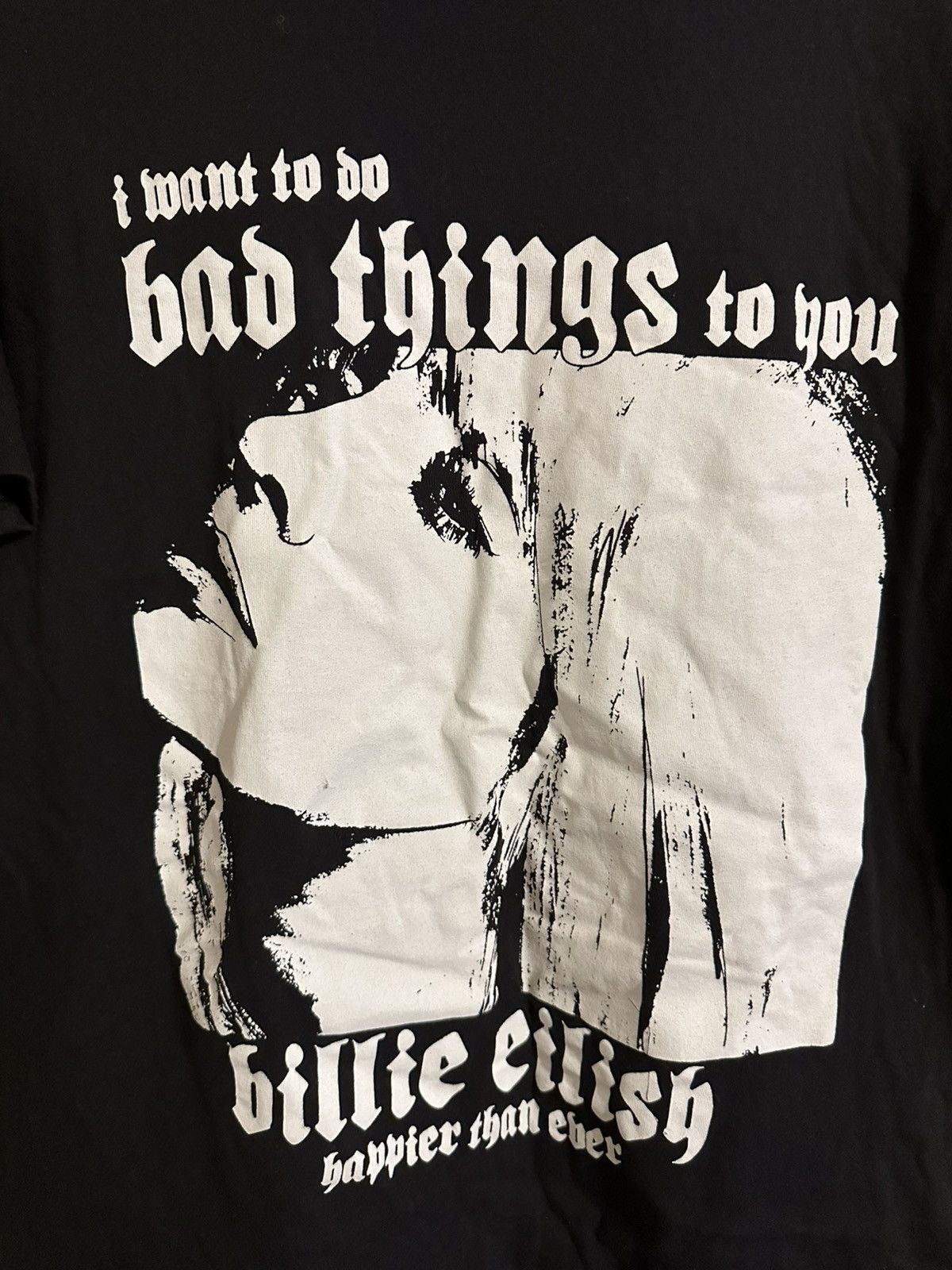 Billie Eilish Billie Eilish Happier than Ever album tour tshirt L Size L / US 10 / IT 46 - 2 Thumbnail