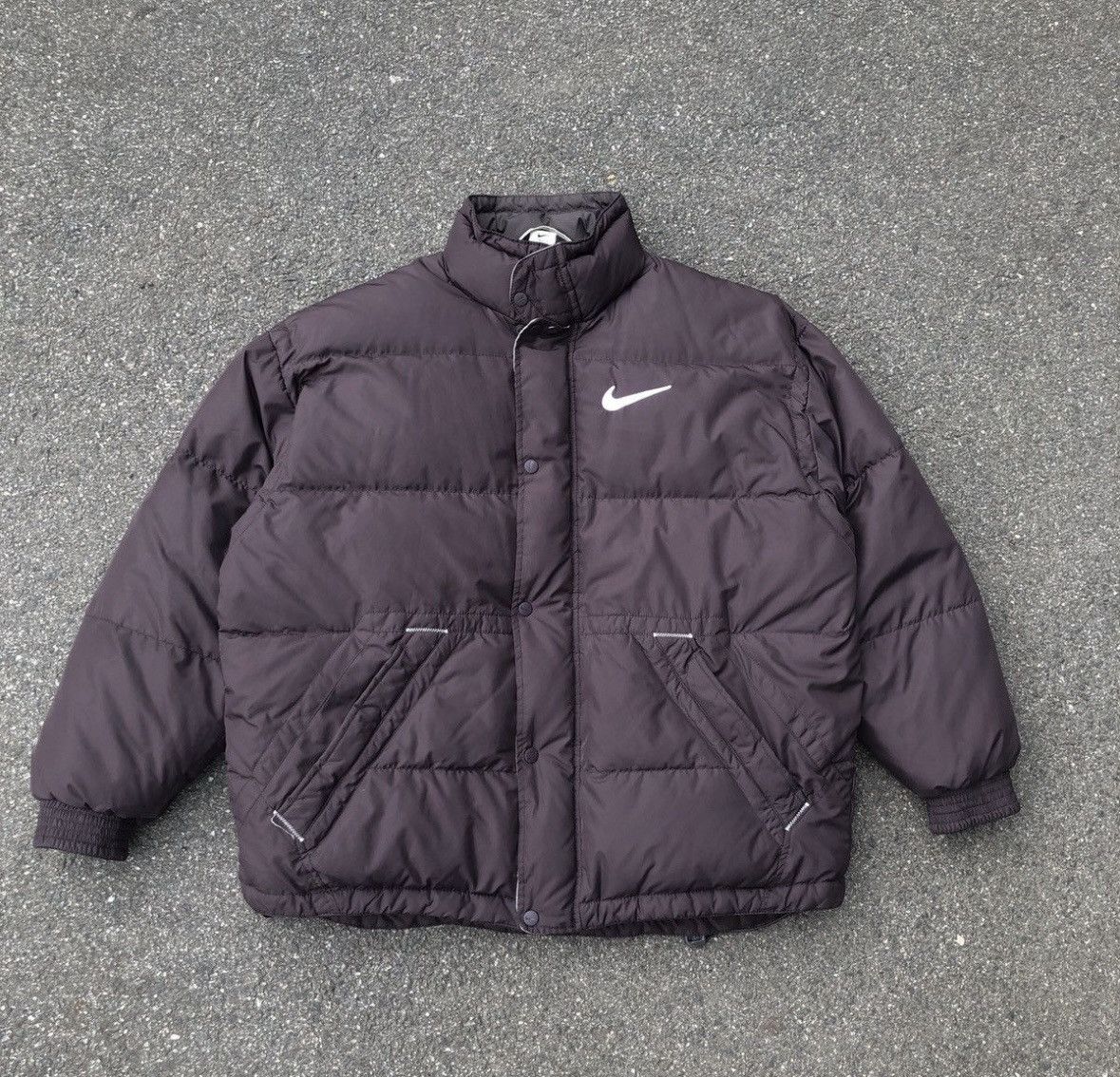 Nike Vintage Nike Puffer Big Swoosh Size US L / EU 52-54 / 3 - 1 Thumbnail