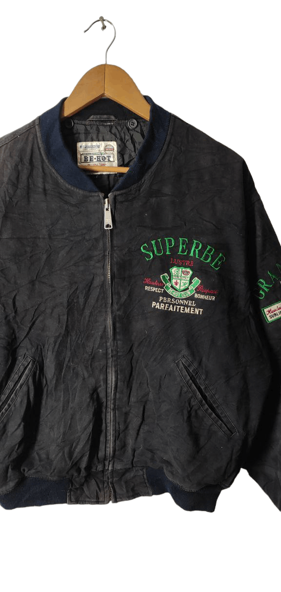 Vintage VINTAGE BE HOT SUPERBE BOMBER JACKET Size US L / EU 52-54 / 3 - 3 Thumbnail