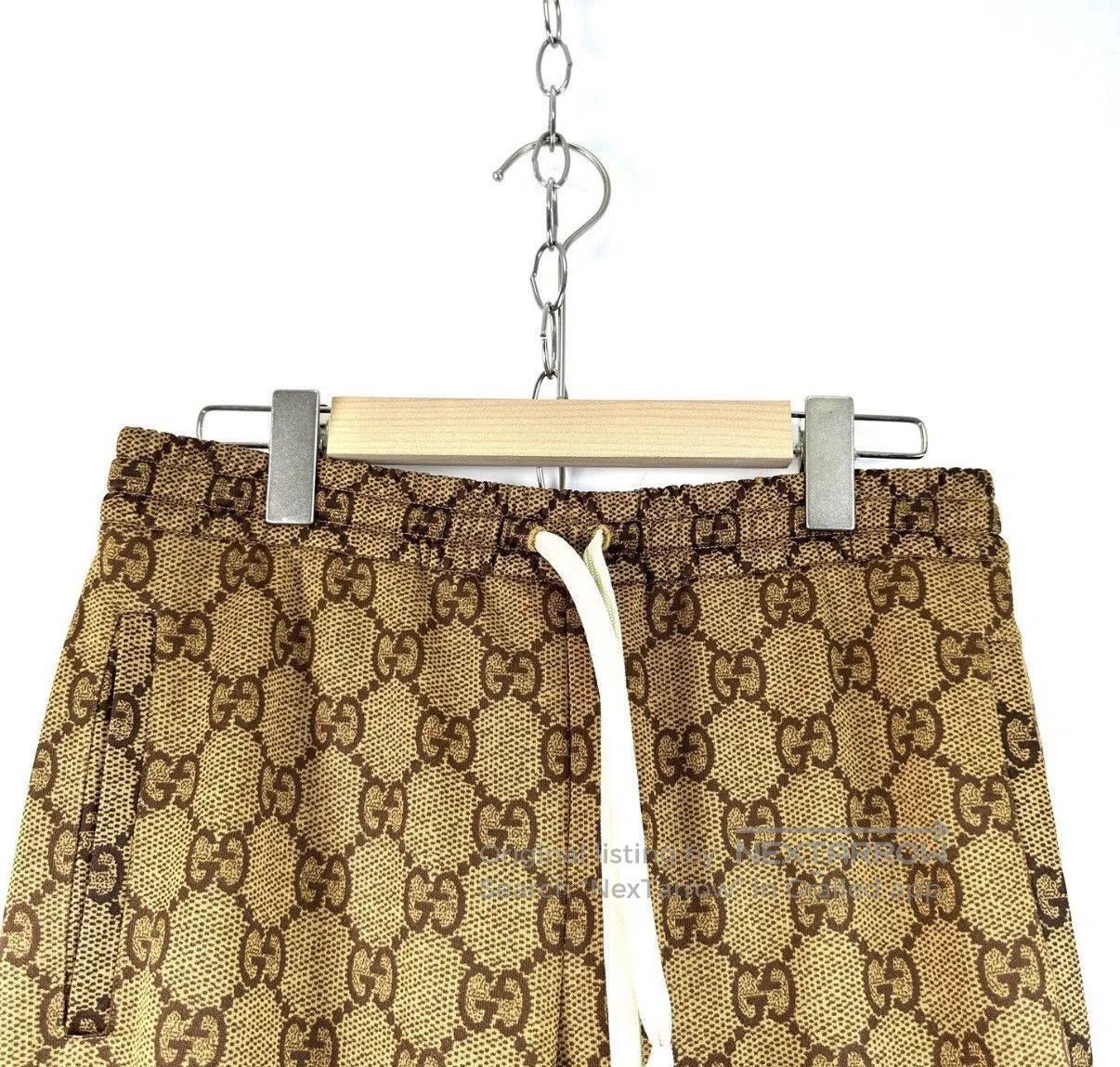 Gucci Beige Patterned Sweatpants Size 34. Size US 34 / EU 50 - 3 Thumbnail