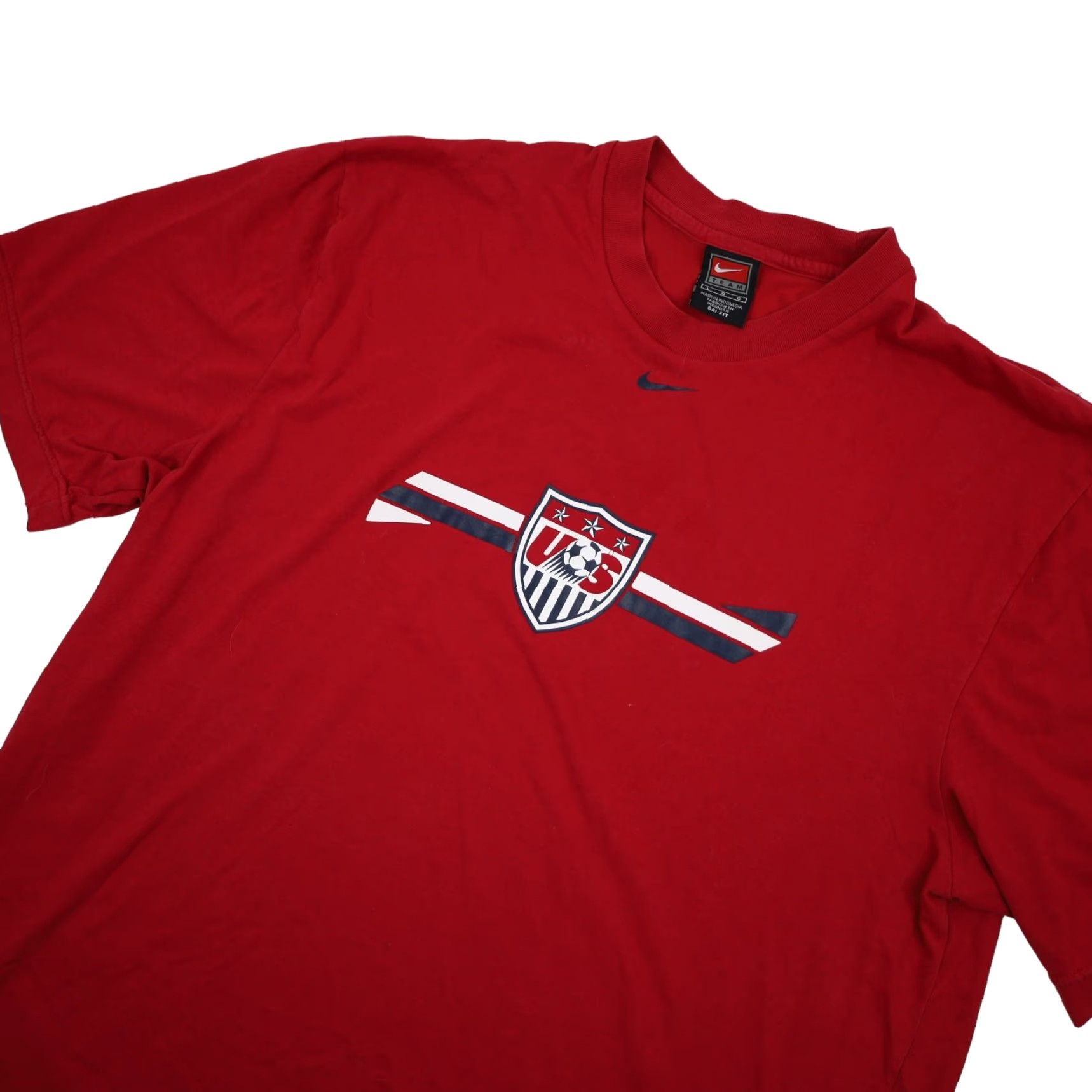 Nike VINTAGE Nike Mens Large Team USA Soccer Dri-fit T Shirt Red Size US L / EU 52-54 / 3 - 2 Thumbnail