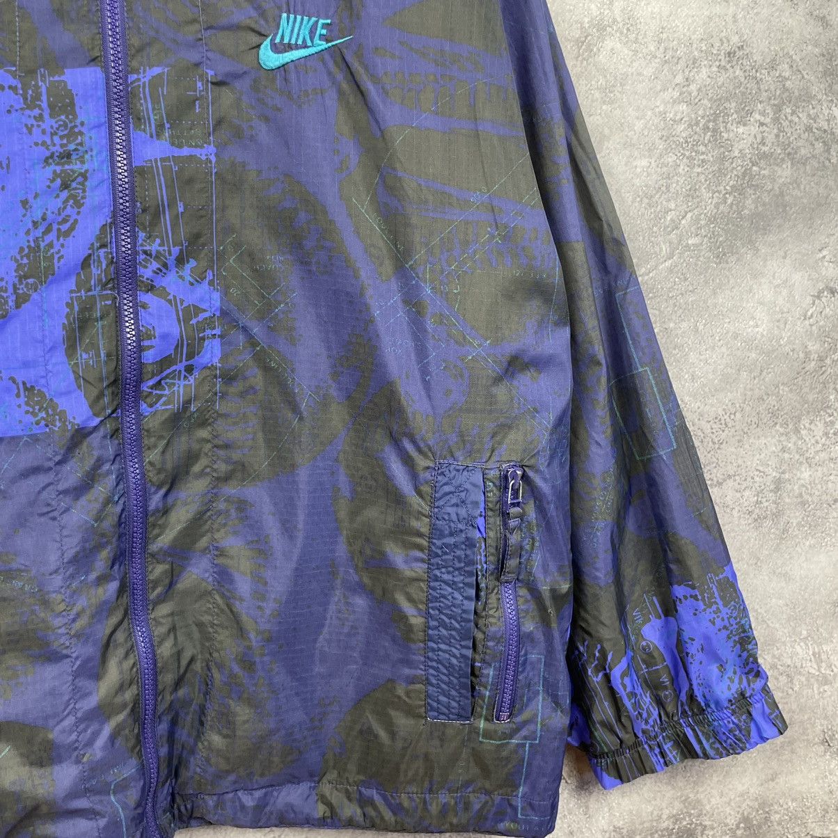 Nike Vintage Nike 90s Rare Track Jacket Big Sleeve Graphic Print Size US XL / EU 56 / 4 - 3 Thumbnail