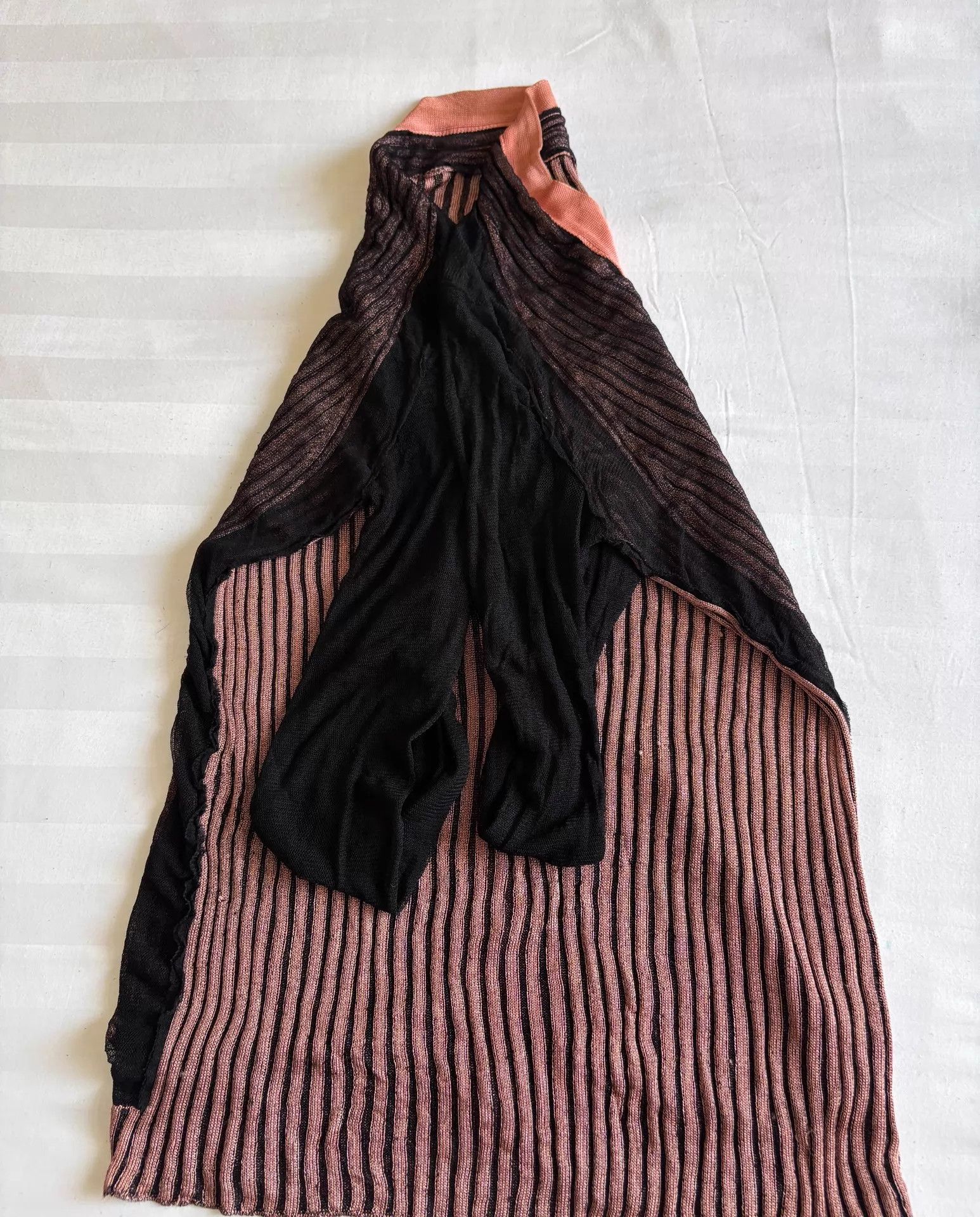 Jean Paul Gaultier JPG Vintage Knit & Tulle Stripe Cardigan 40 Size S / US 4 / IT 40 - 8 Thumbnail