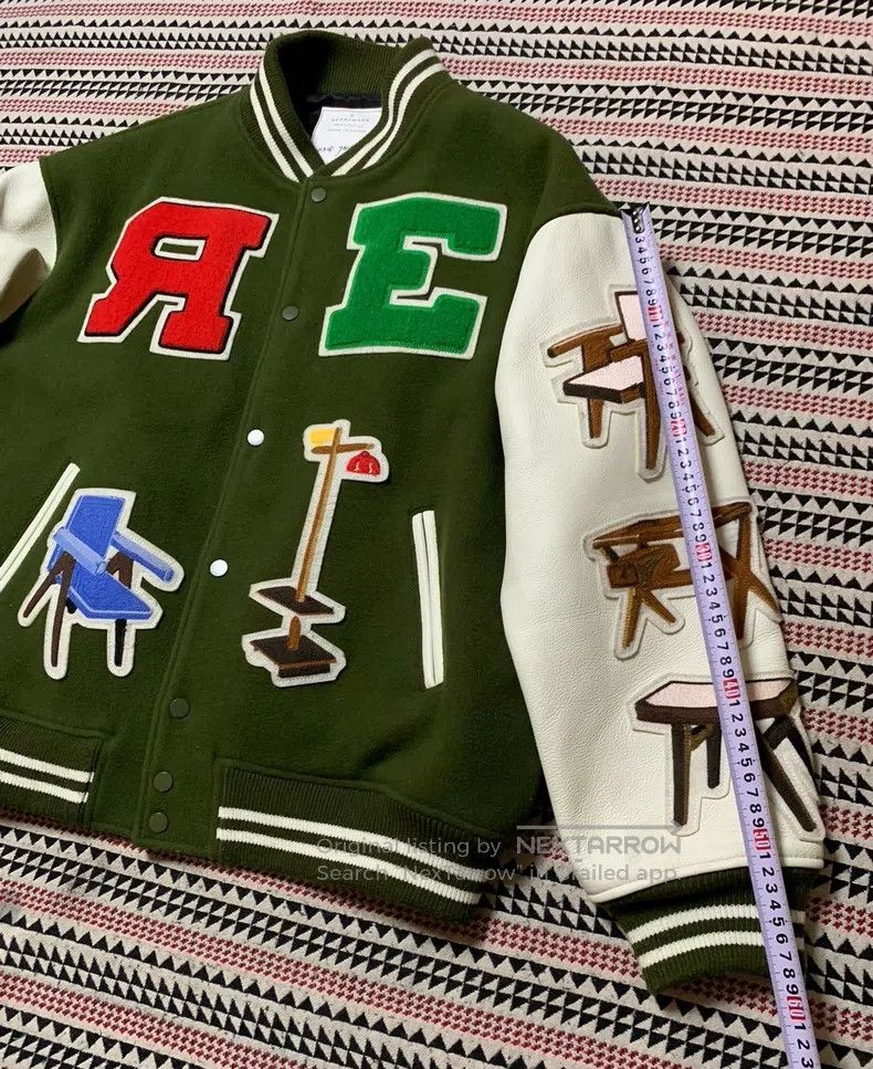 READYMADE Ready Made chair baseball jacket retro military blanket wo Size US L / EU 52-54 / 3 - 7 Thumbnail