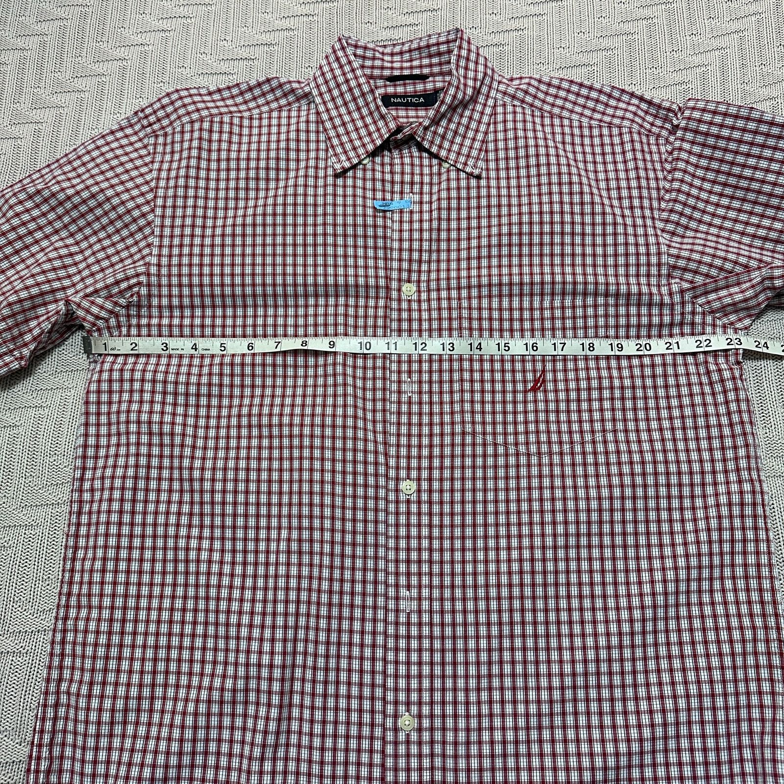 Nautica Nautica red plaid short sleeve button down Size US L / EU 52-54 / 3 - 6 Thumbnail