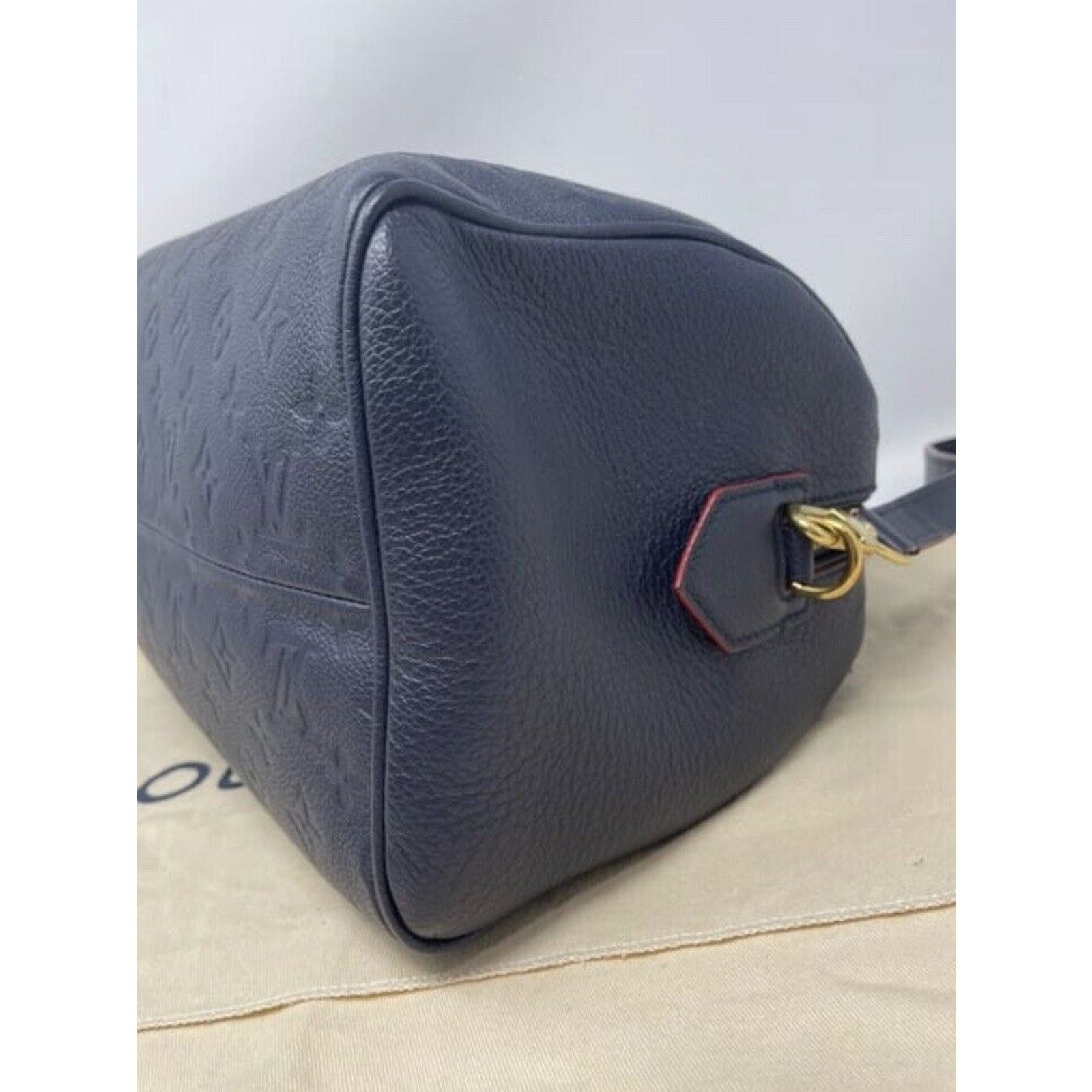 Louis Vuitton Louis Vuitton Speedy 30 Marine Rouge Empreinte Size ONE SIZE - 9 Thumbnail