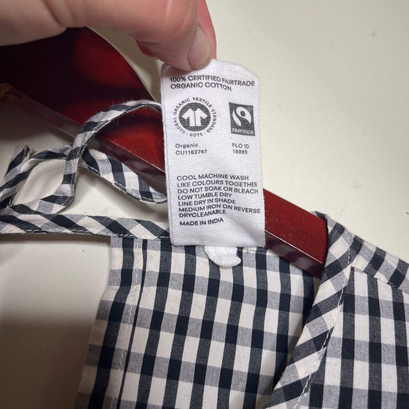 Kowtow Kowtow Juno Dress Black White Gingham Check Oversized dress Size XS / US 0-2 / IT 36-38 - 8 Thumbnail
