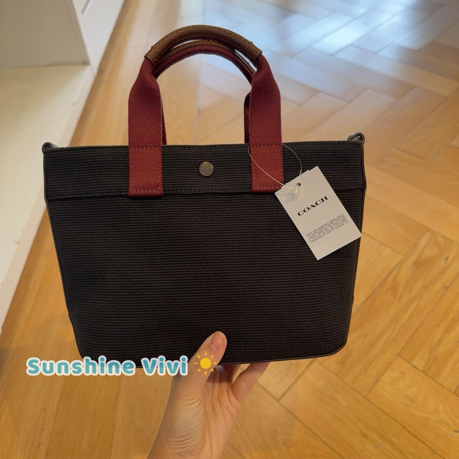 Coach NWT Coach Tote 20 In Colorblock CU299 Black Copper/Black Size ONE SIZE - 3 Thumbnail