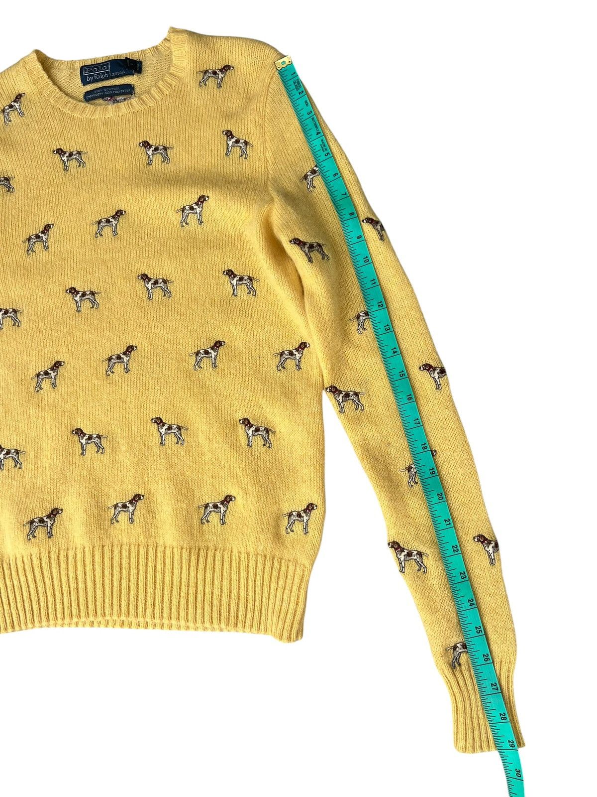 Polo Ralph Lauren VTG 90s P Ralph Lauren Dog Embroidery Wool Knitwear Sweater Size US S / EU 44-46 / 1 - 8 Thumbnail