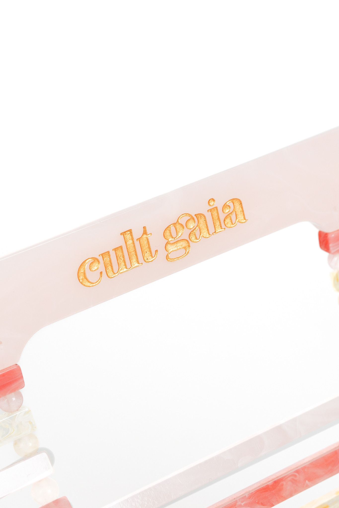 Cult Gaia Cult Gaia Ark Citrus Multi Acrylic Top Handle Bag Size ONE SIZE - 8 Thumbnail