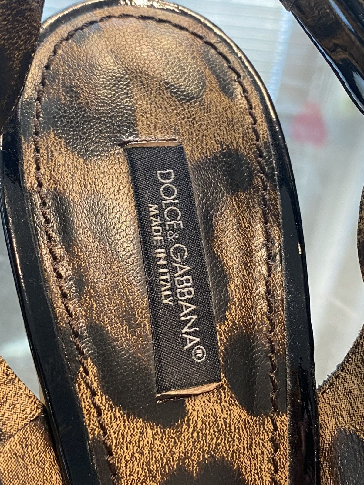 Dolce & Gabbana Patern leather wedges Size US 8 / IT 38 - 8 Thumbnail